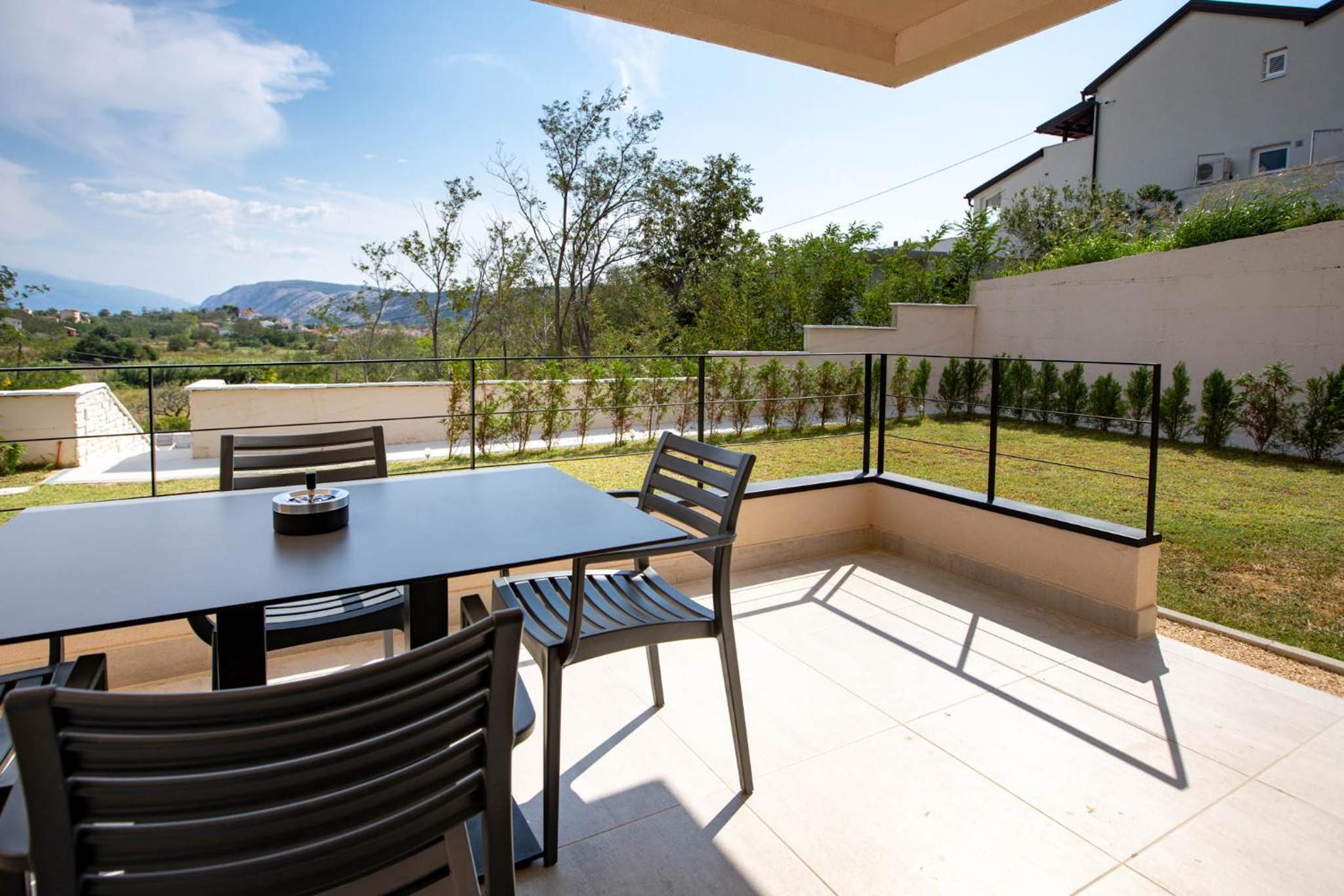 outdoor BBQ area
