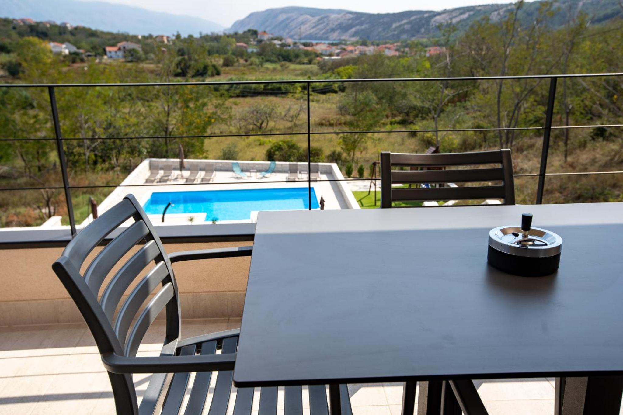 outdoor BBQ area