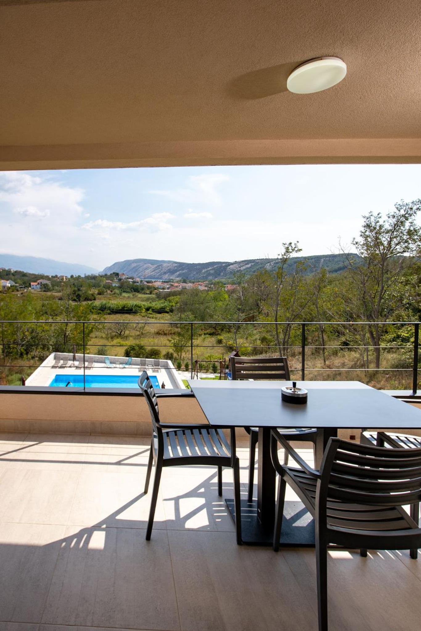 outdoor BBQ area