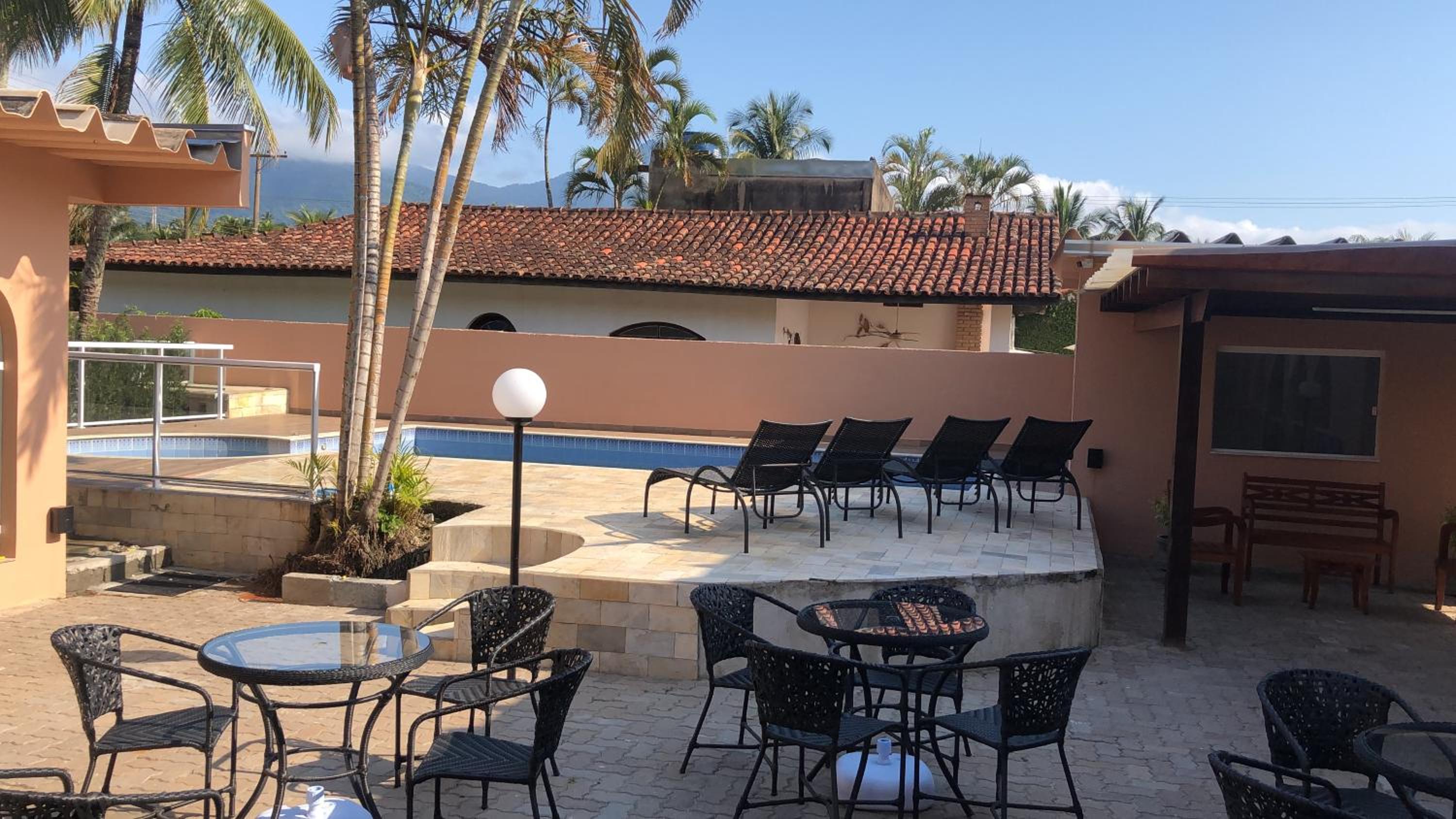outdoor BBQ area