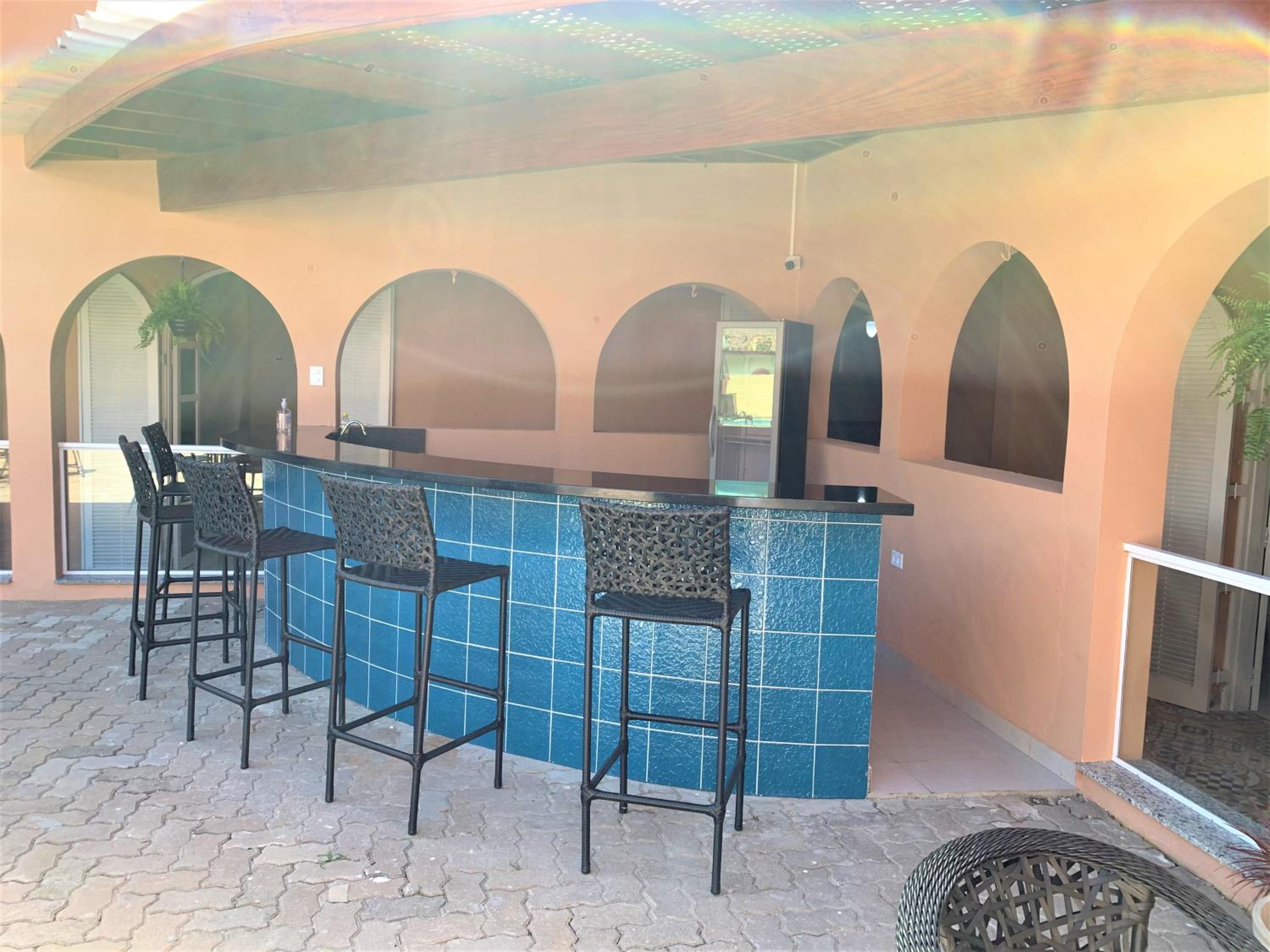 outdoor BBQ area