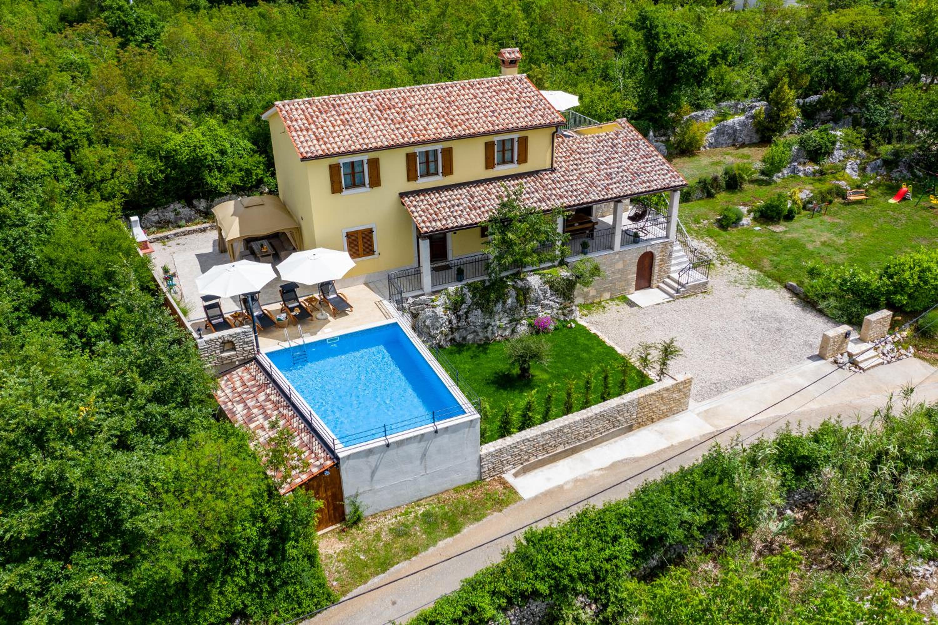 Villa Gogli with private pool in Rabac Labin view 4