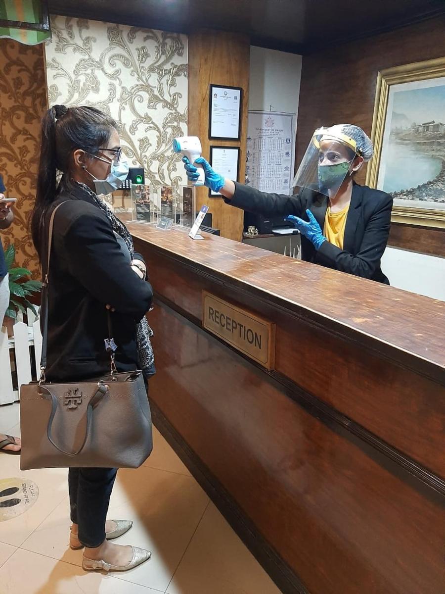 hotel reception