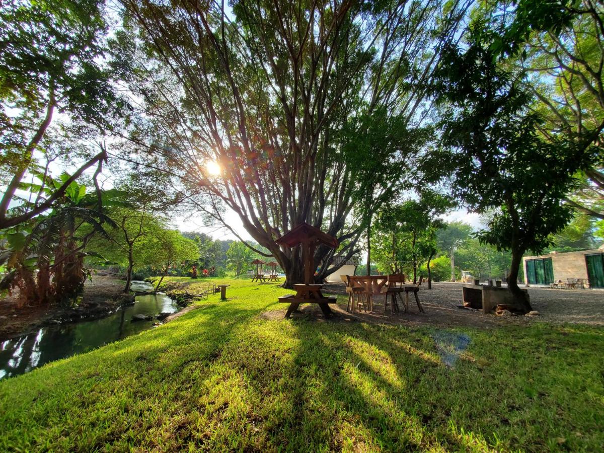 outdoor BBQ area