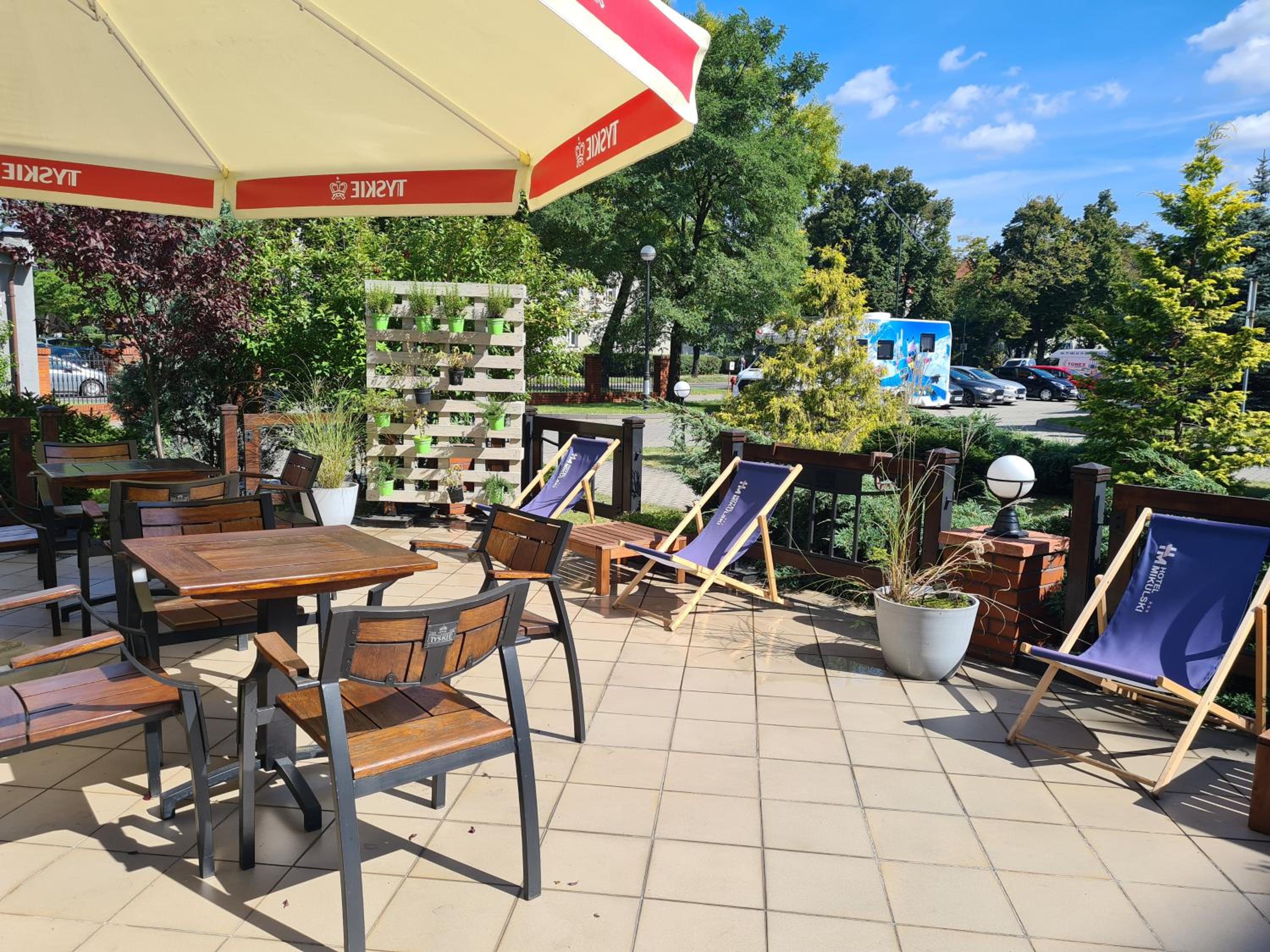 outdoor BBQ area