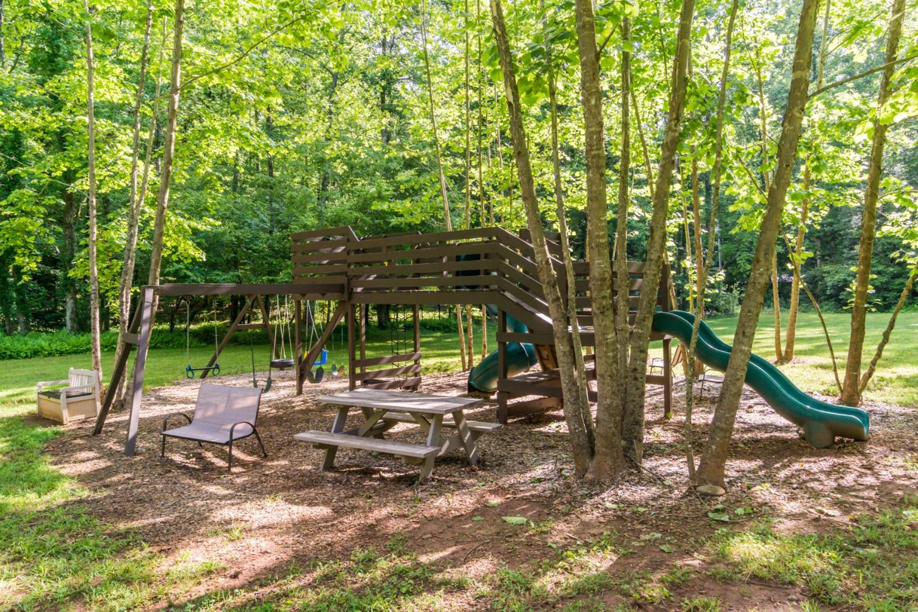 New Listing! Two Cabins with Hot Tubs - Playground view 4