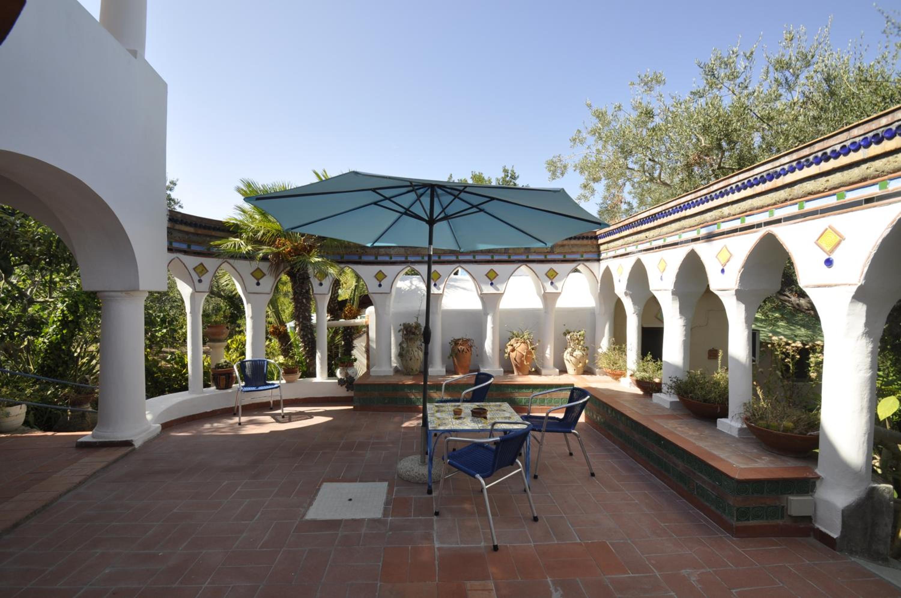outdoor BBQ area