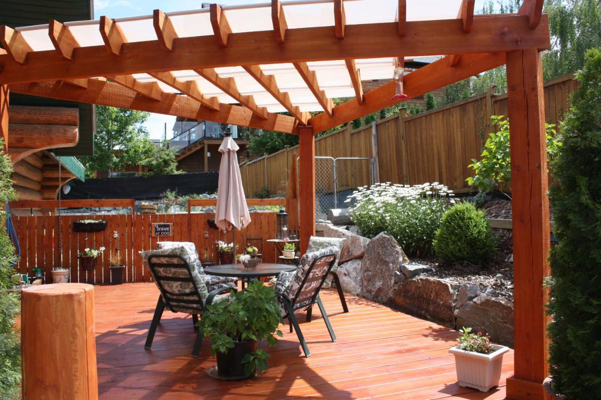 outdoor BBQ area