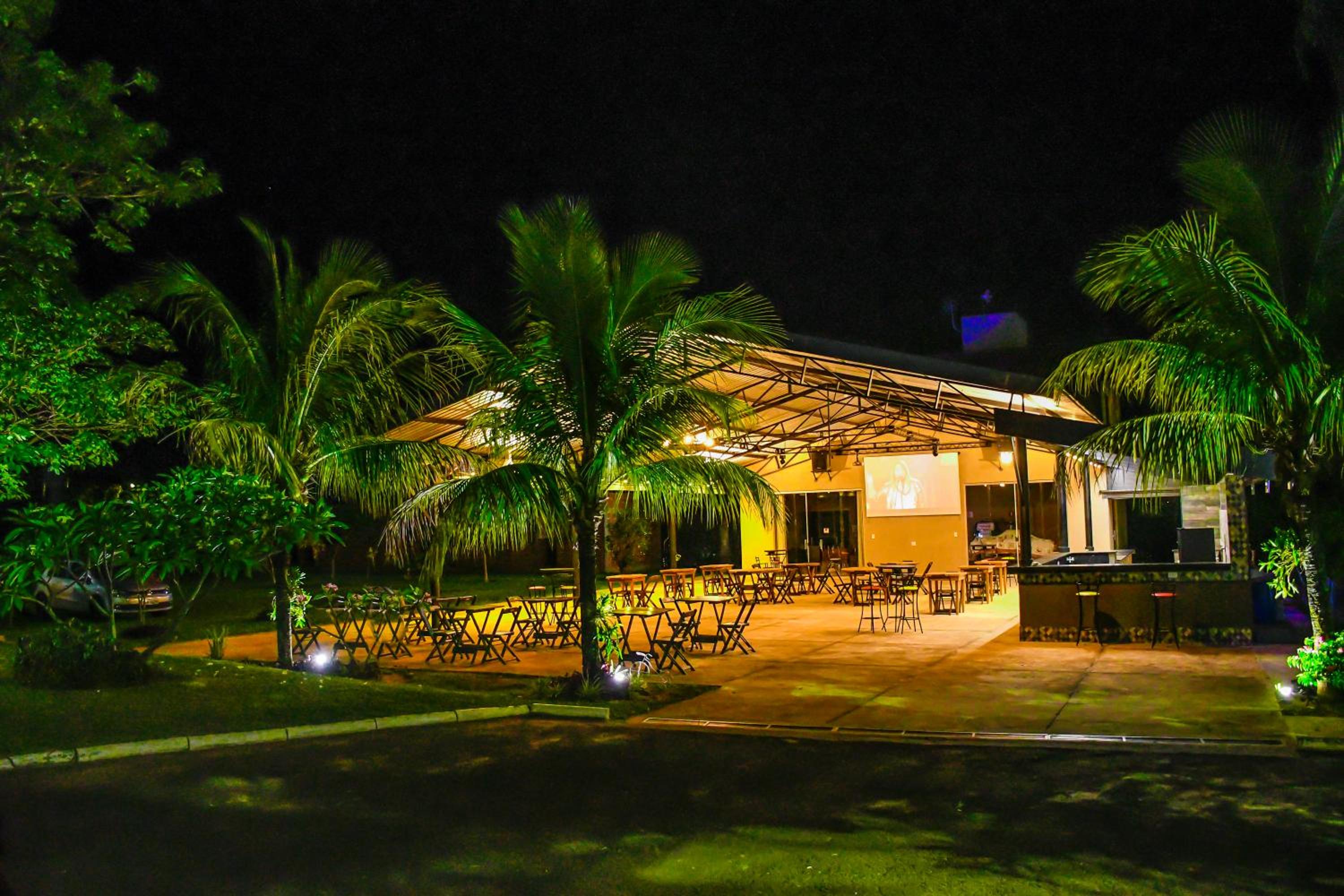outdoor BBQ area