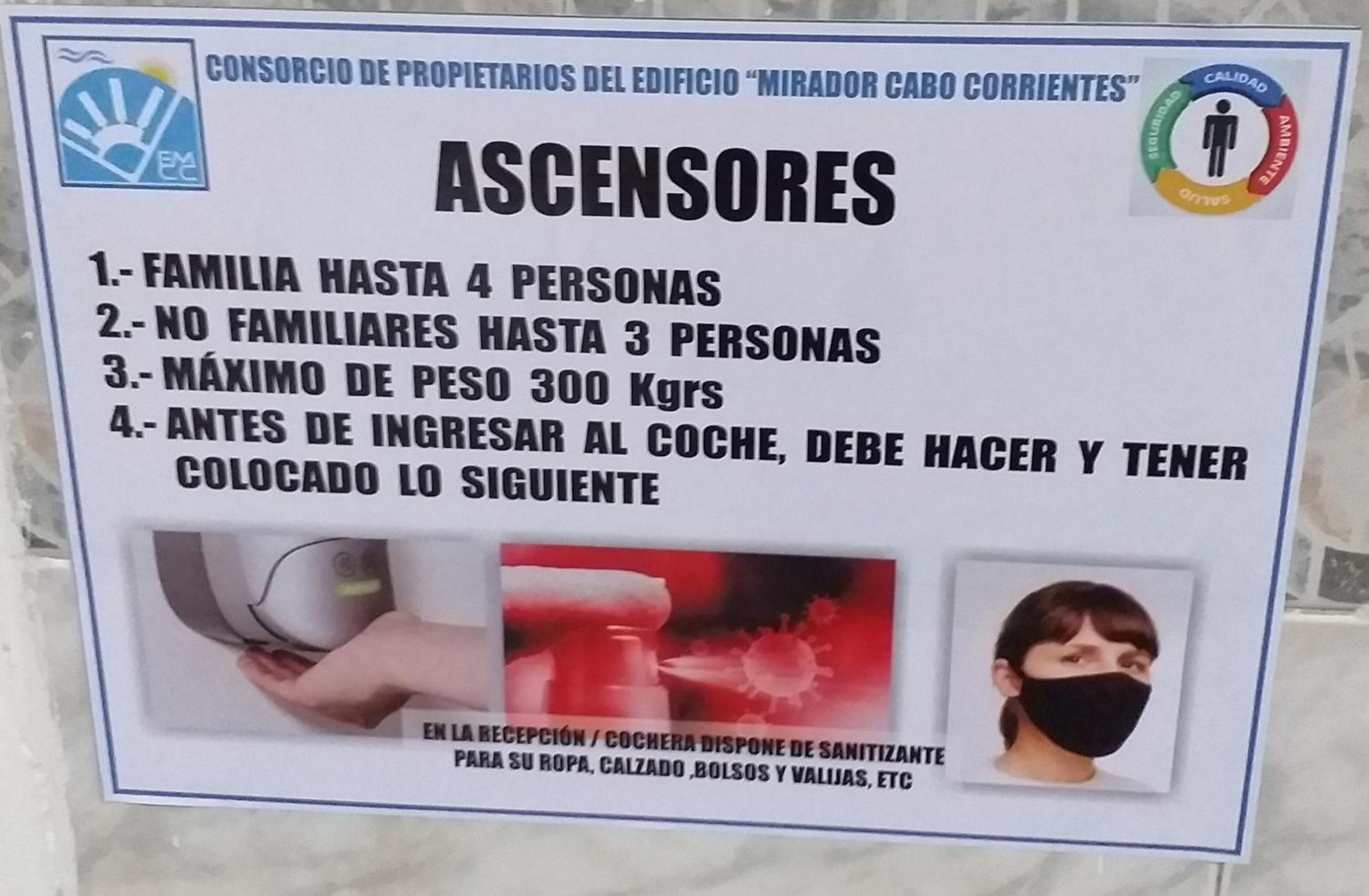 Departamento Cabo Corrientes con cochera cubierta, sólo alquiler a familias o mayores de veinticinco años