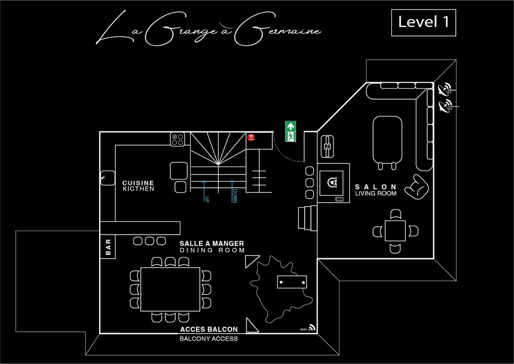 Chalet La Grange à Germaine - Propriétés Mont Amour