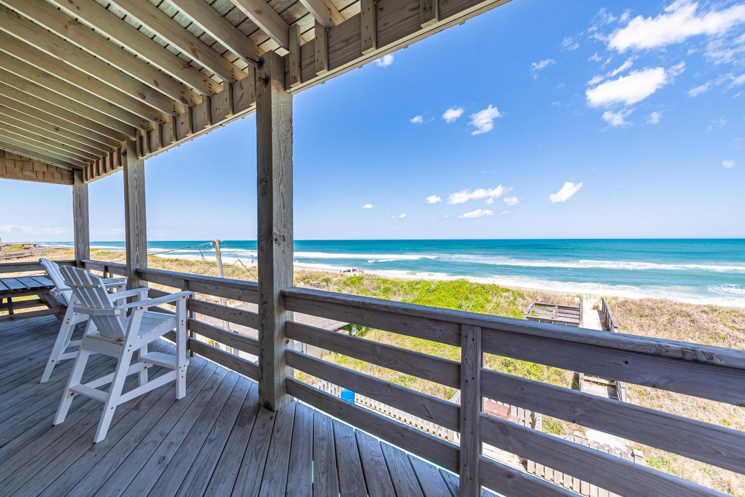 All is Well by the Sea - Oceanfront, Pool, Hot Tub, Rec Room, EV Charger, Walk to Nags Head Pier view 3