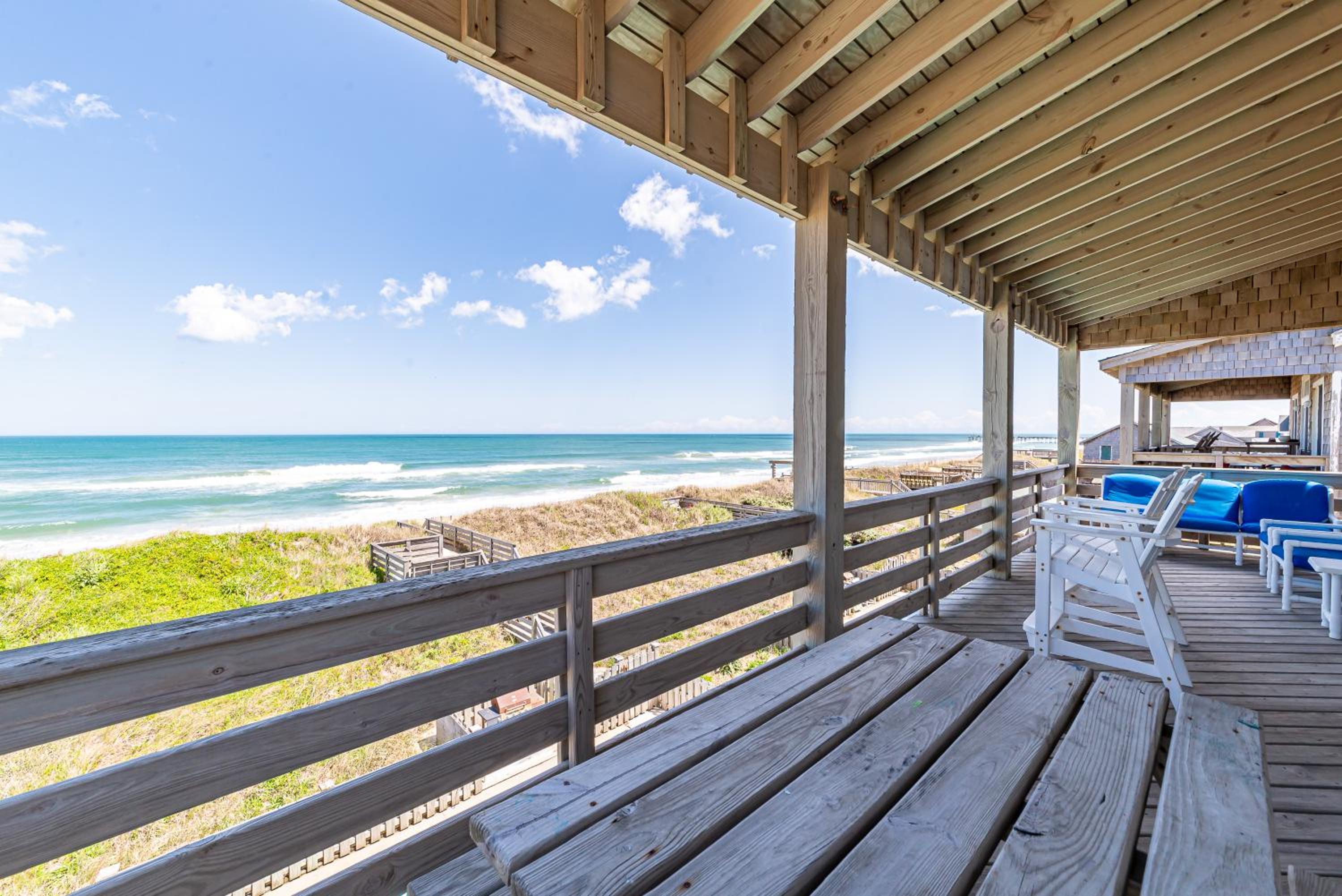 All is Well by the Sea - Oceanfront, Pool, Hot Tub, Rec Room, EV Charger, Walk to Nags Head Pier view 4