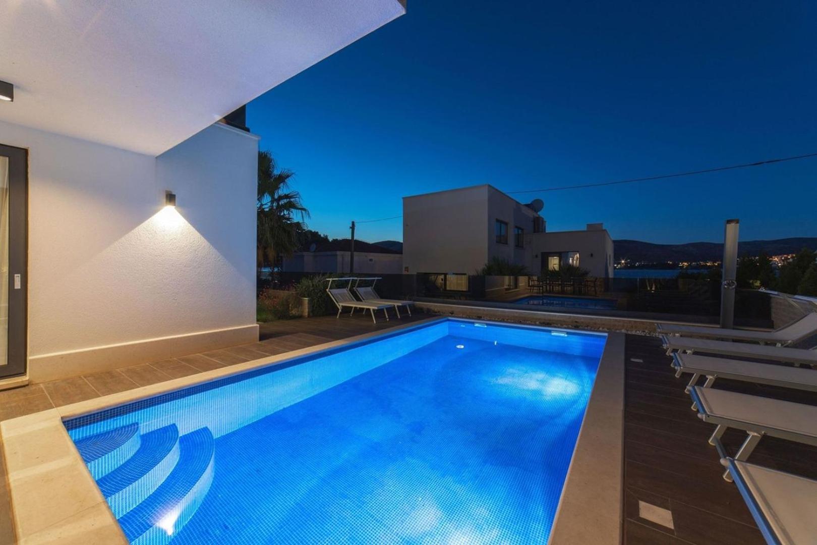Luxury beachfront Villa Trogir 2 with indoor & outdoor pools view 4