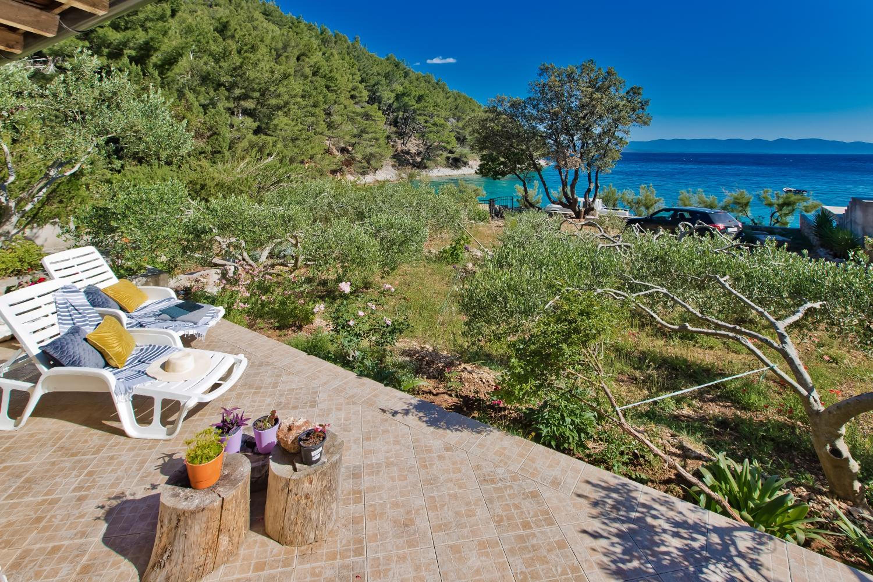 Beach bay Smokvina-20 meter from beach view 3