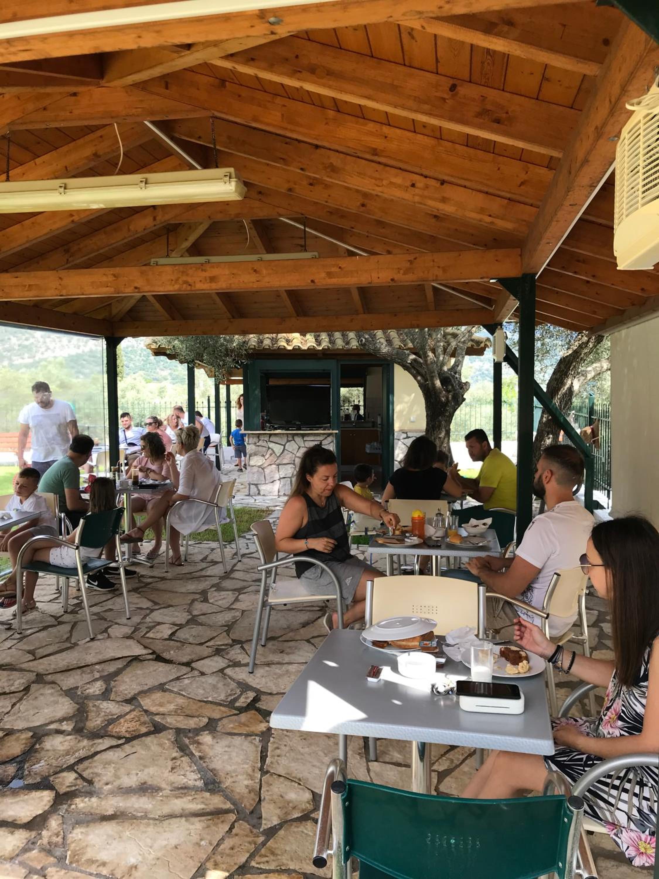 outdoor BBQ area