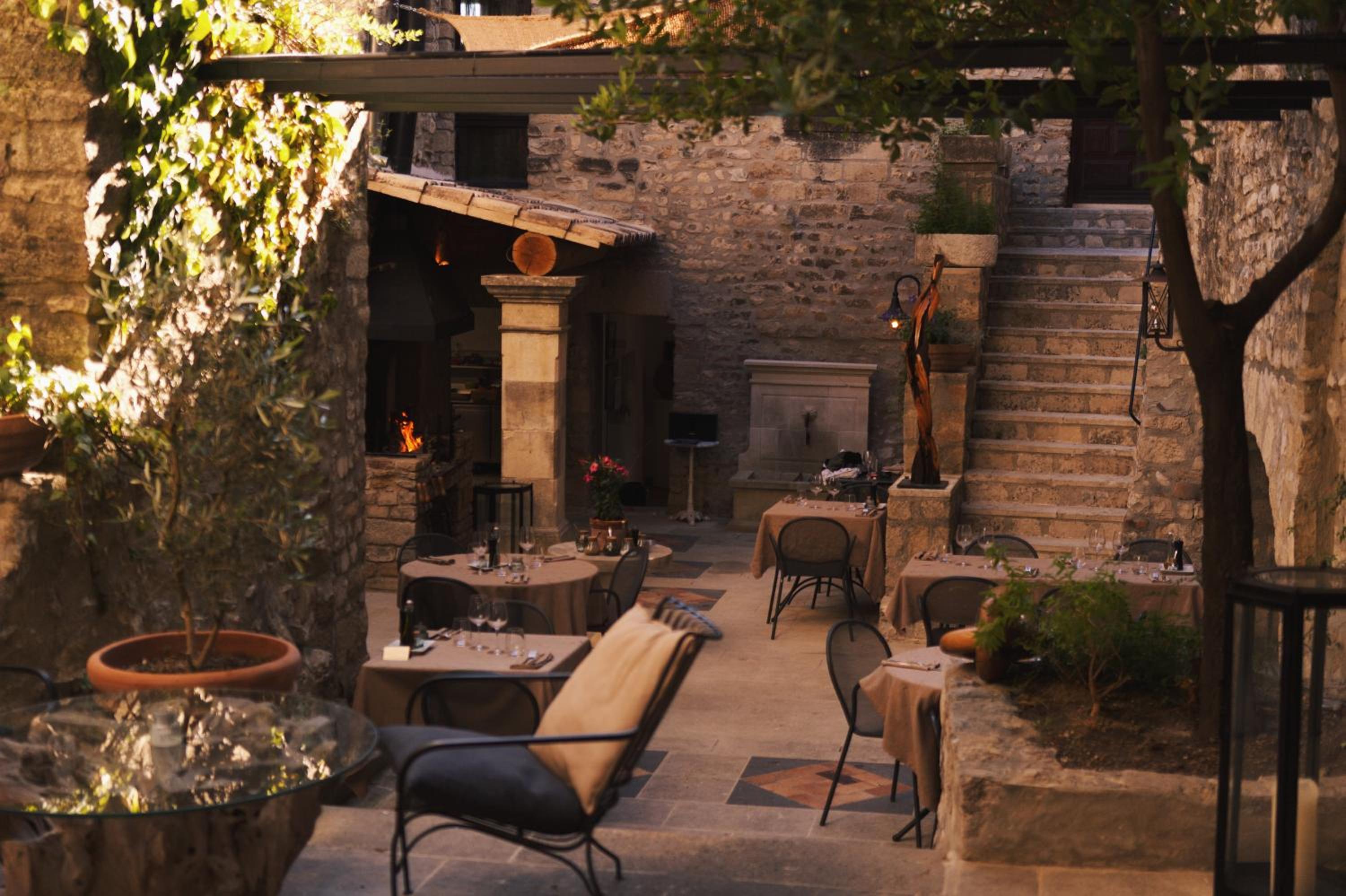 outdoor BBQ area