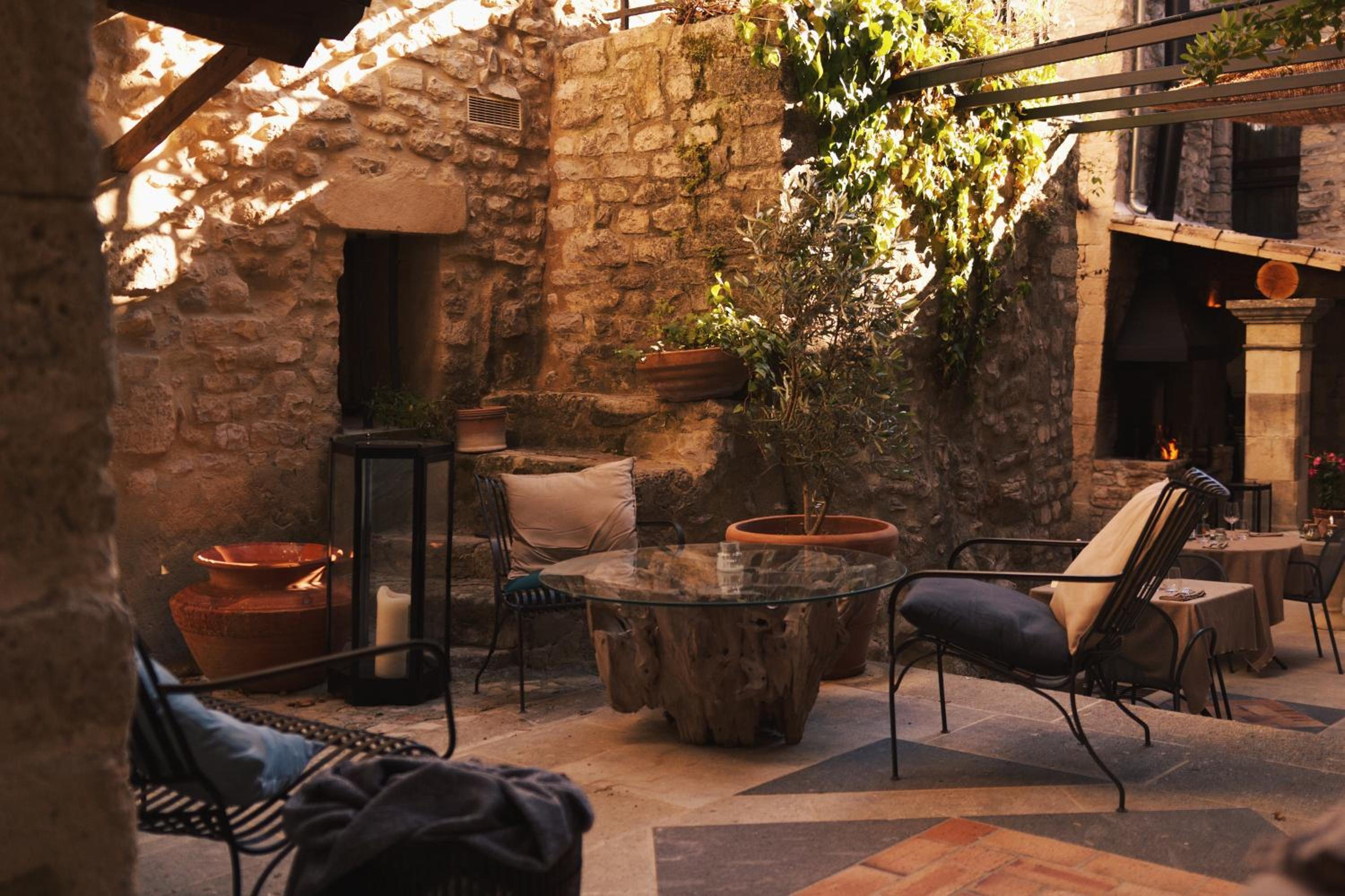 outdoor BBQ area