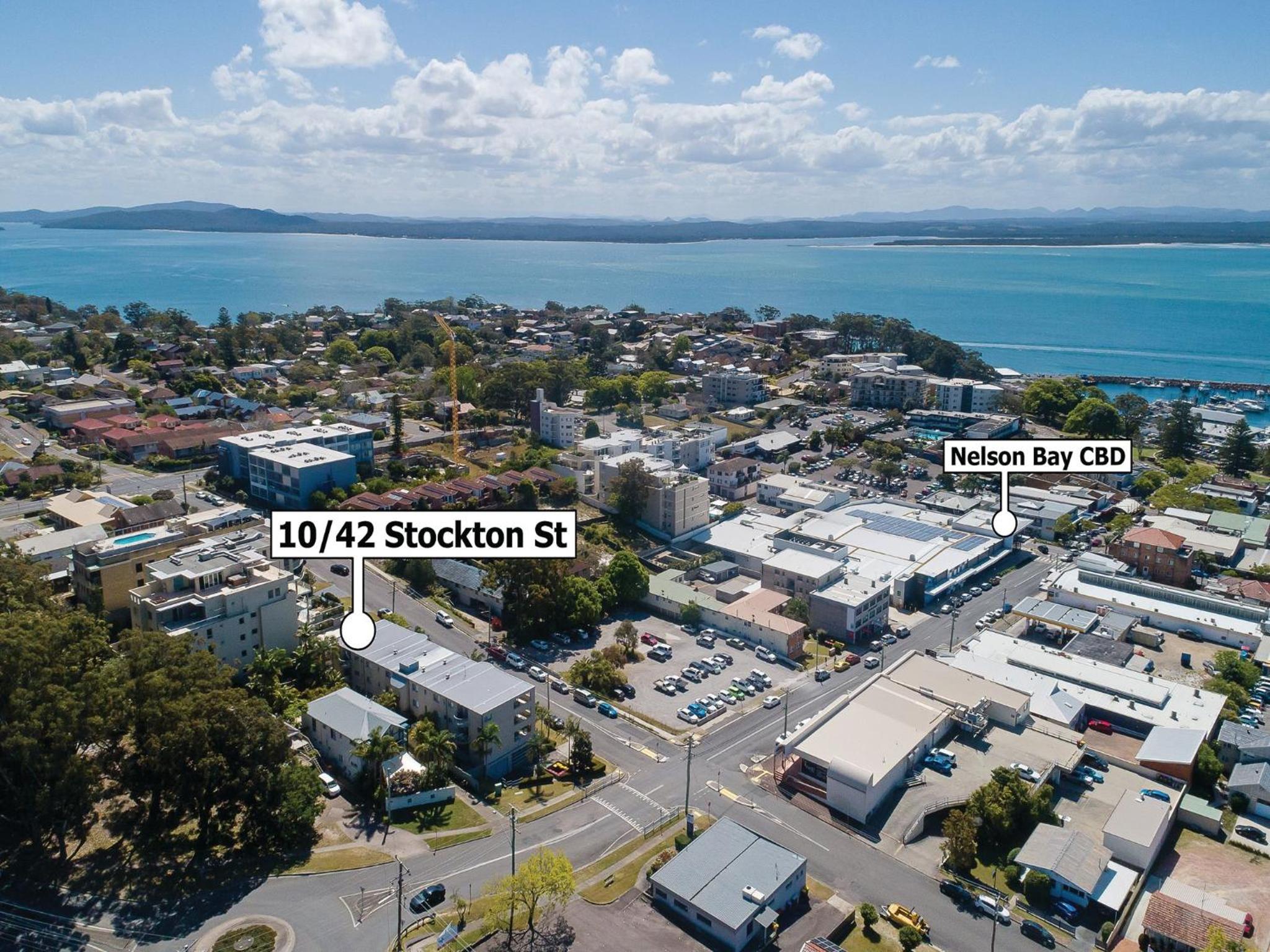 Bayview Apartments 10 42 Stockton St - Stylish apartment with air conditioning and Wi-Fi conveniently located in the heart of Nelson Bay