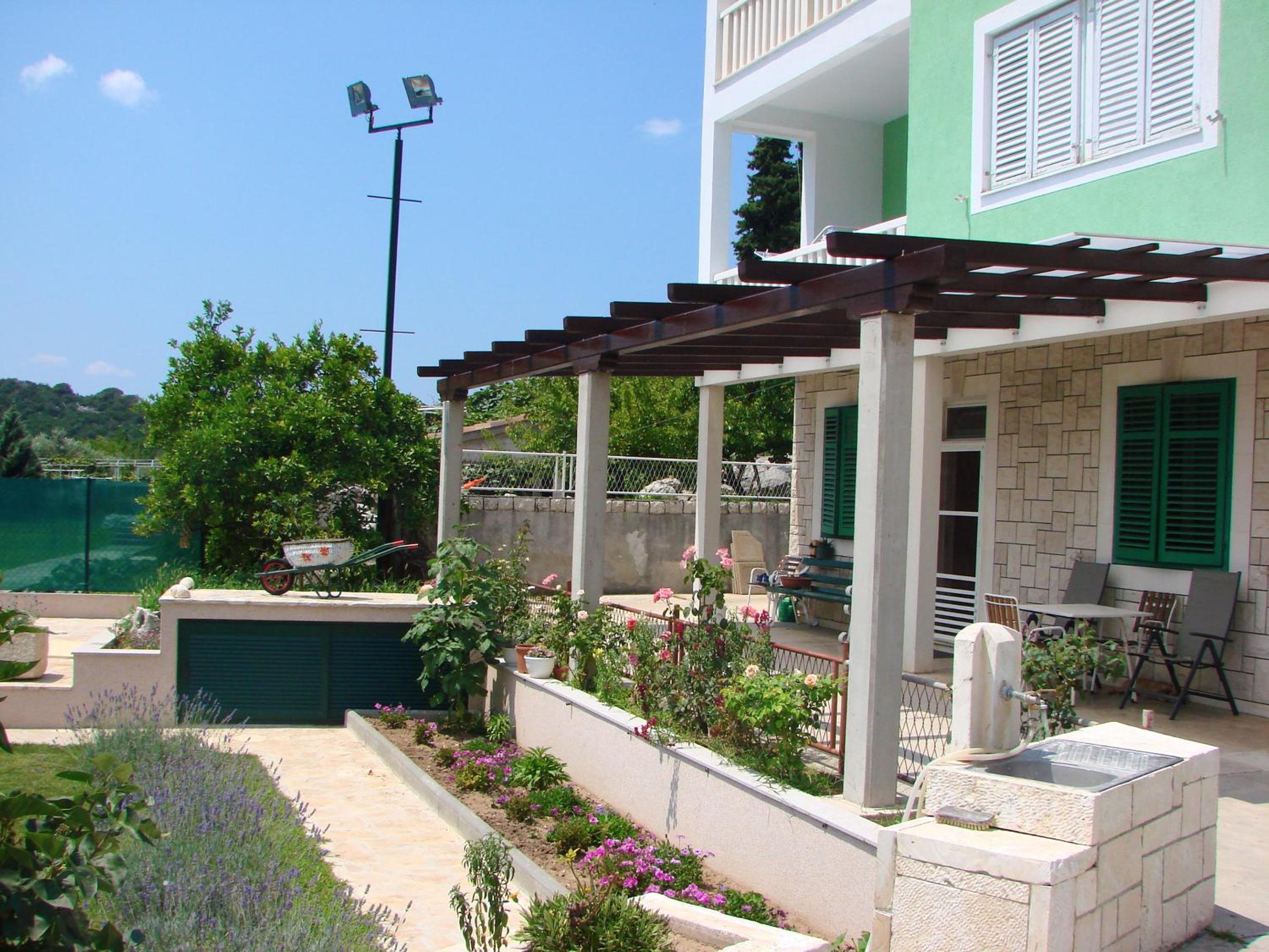 Modern apartment in Peracko Blato with sea view and pool