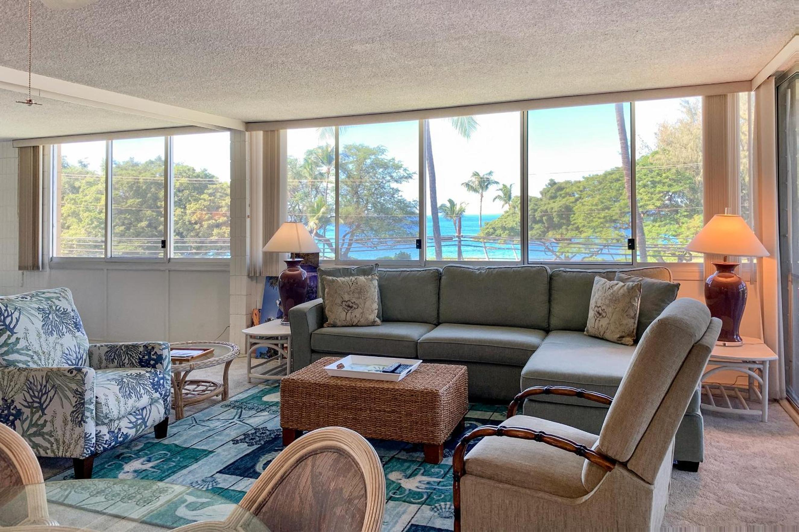 Haleakala Shores A-301, Panoramic Views, Split AC