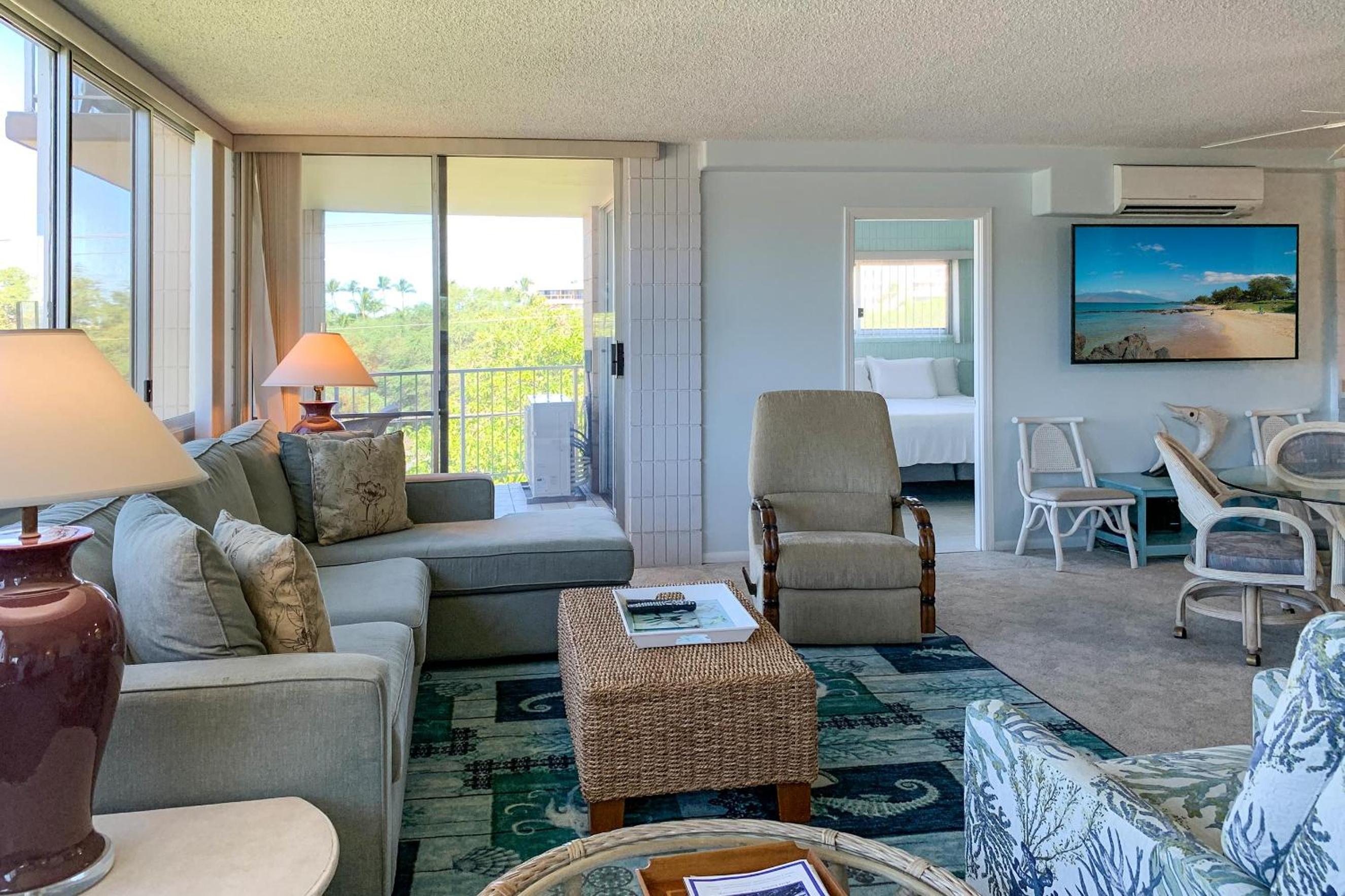 Haleakala Shores A-301, Panoramic Views, Split AC