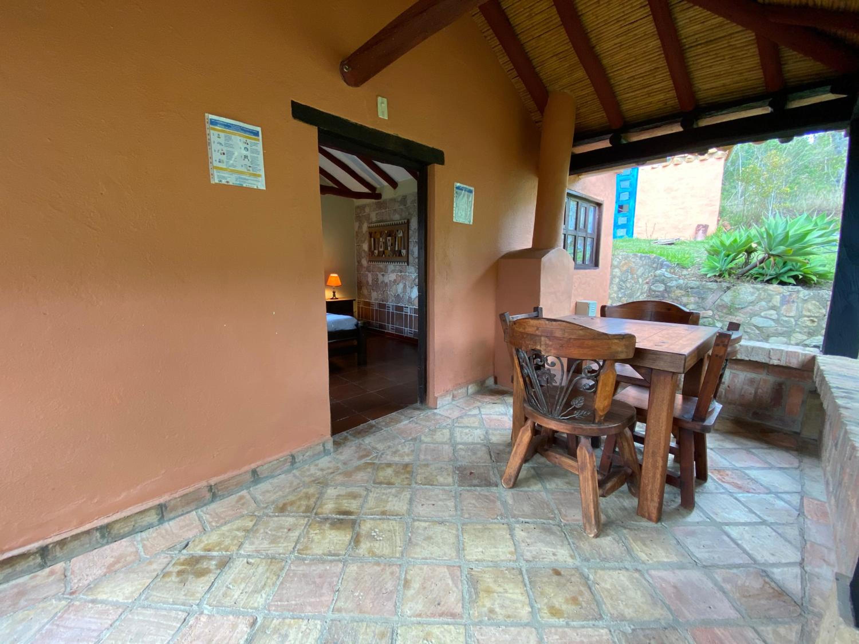 outdoor BBQ area