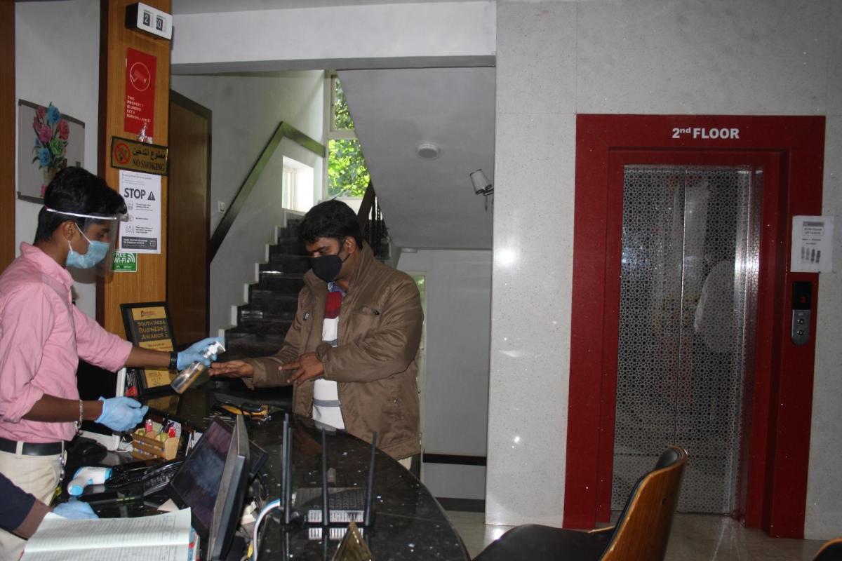 hotel reception