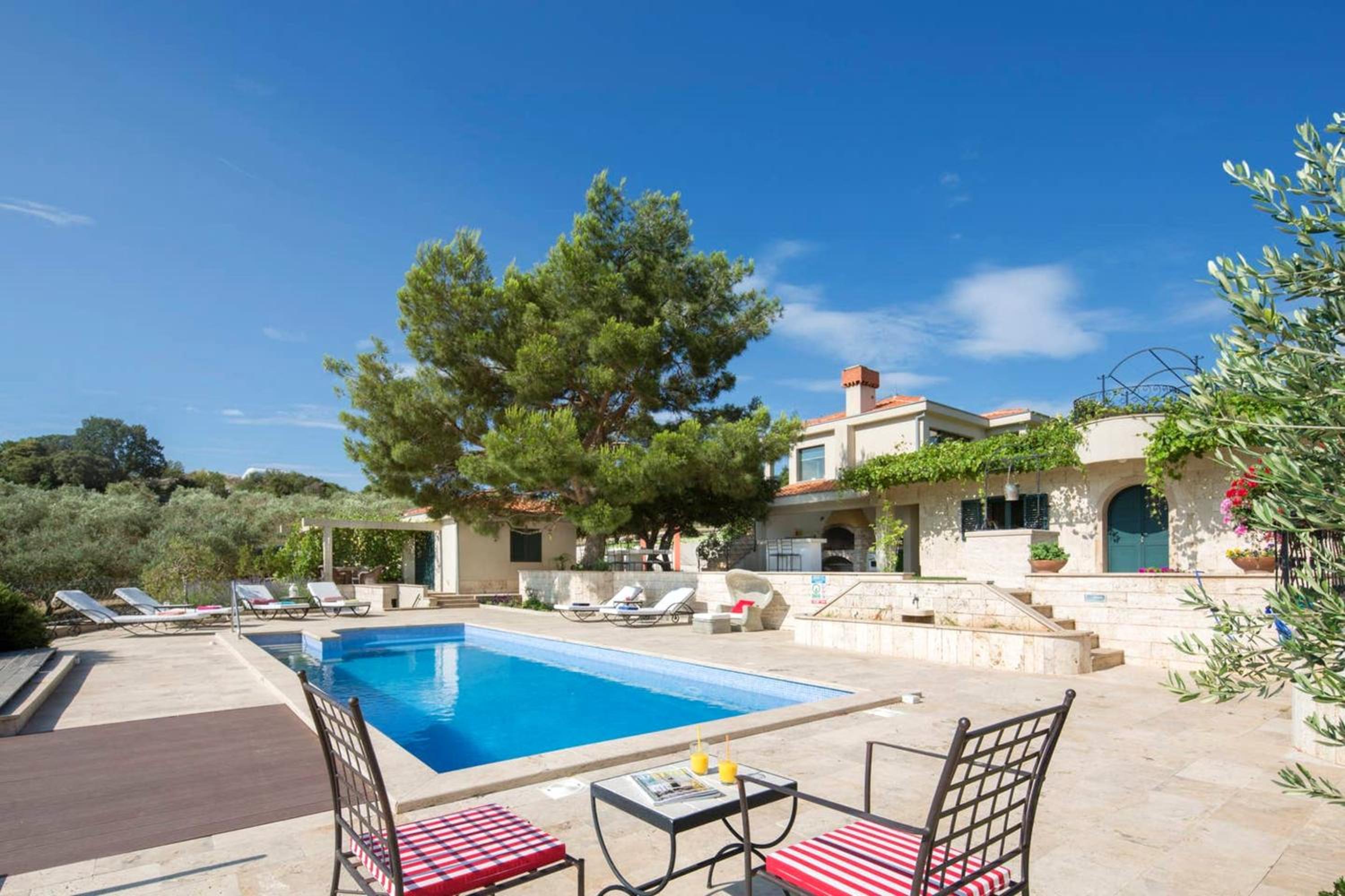 Panoramic Villa in Prgomet, Sea View and Private Pool