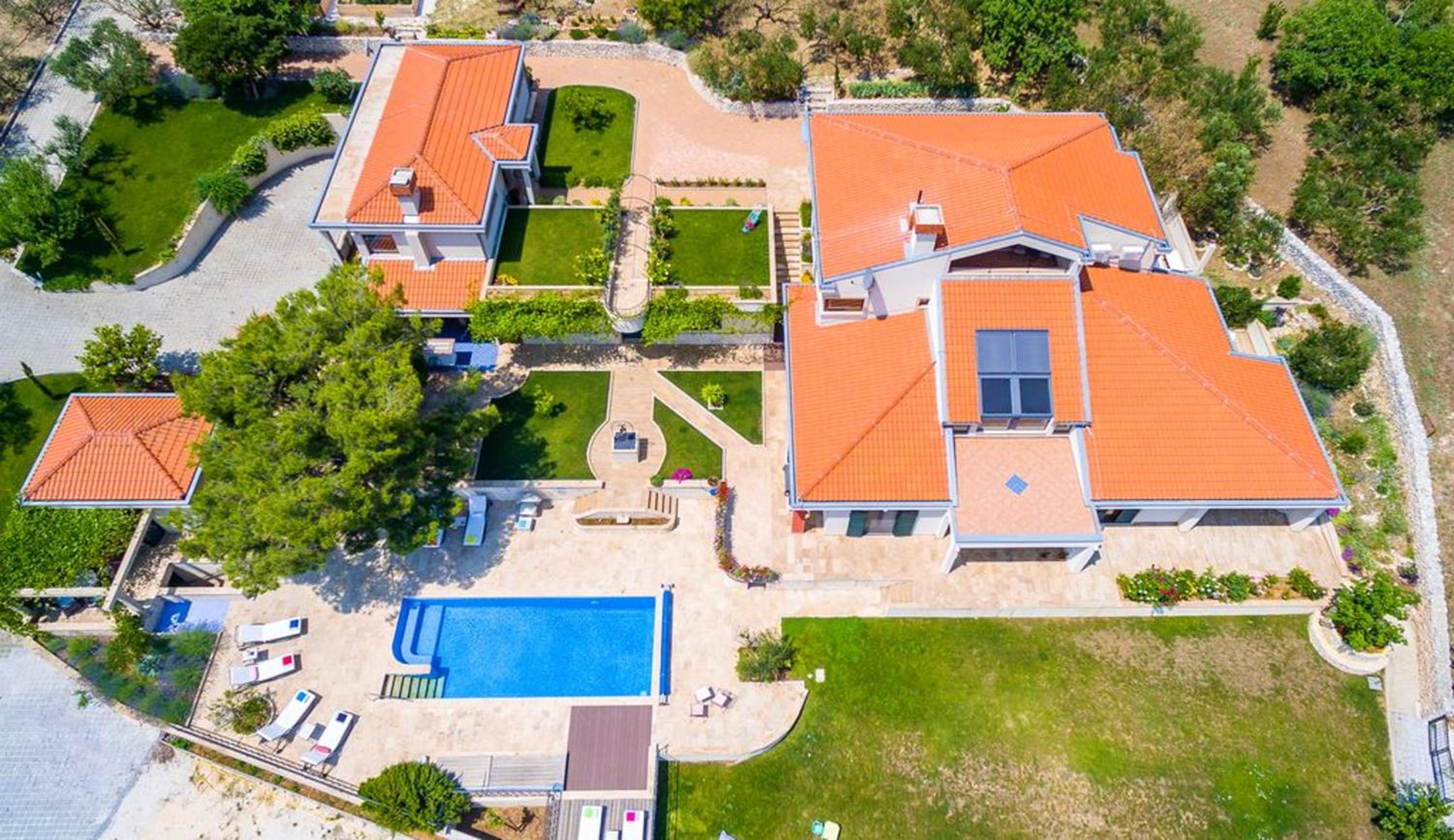 Panoramic Villa in Prgomet, Sea View and Private Pool