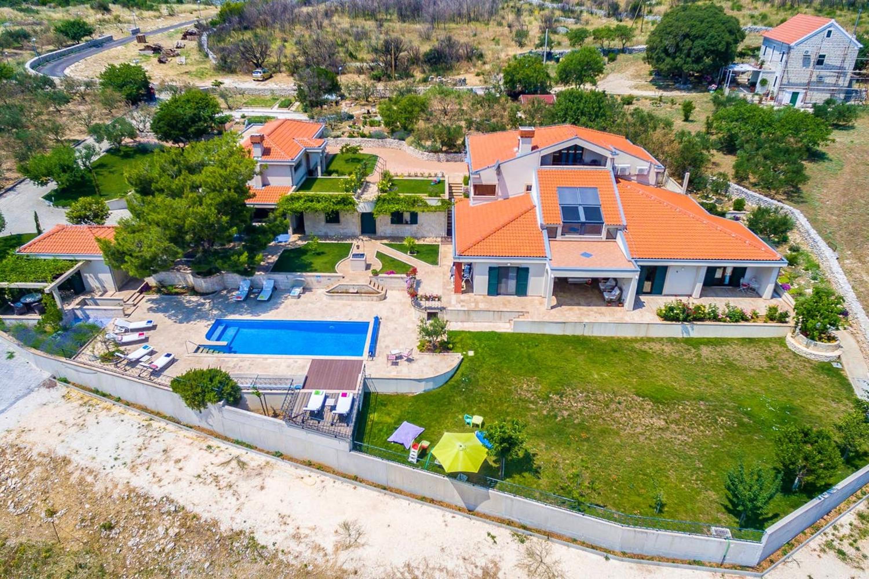 Panoramic Villa in Prgomet, Sea View and Private Pool