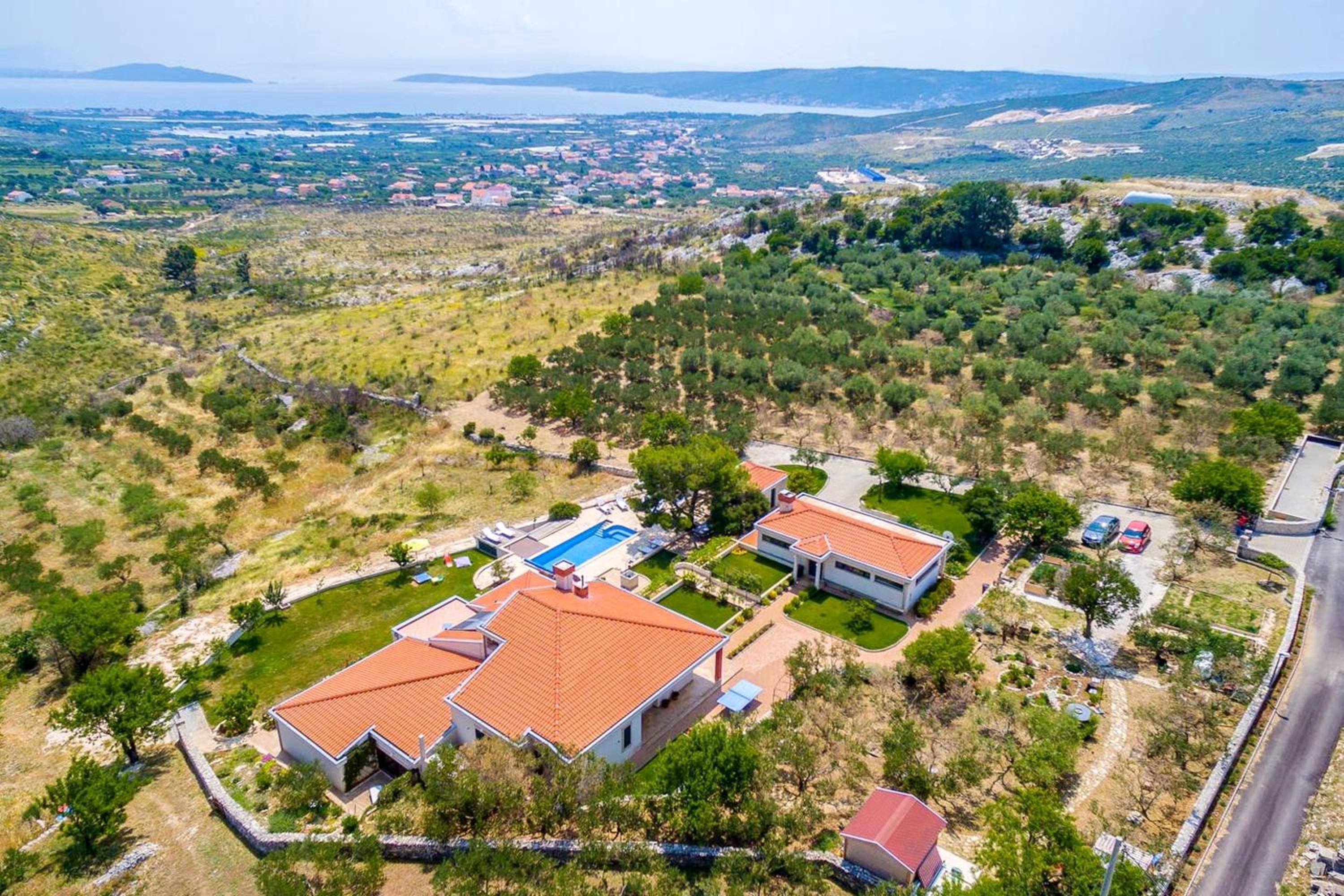 Panoramic Villa in Prgomet, Sea View and Private Pool