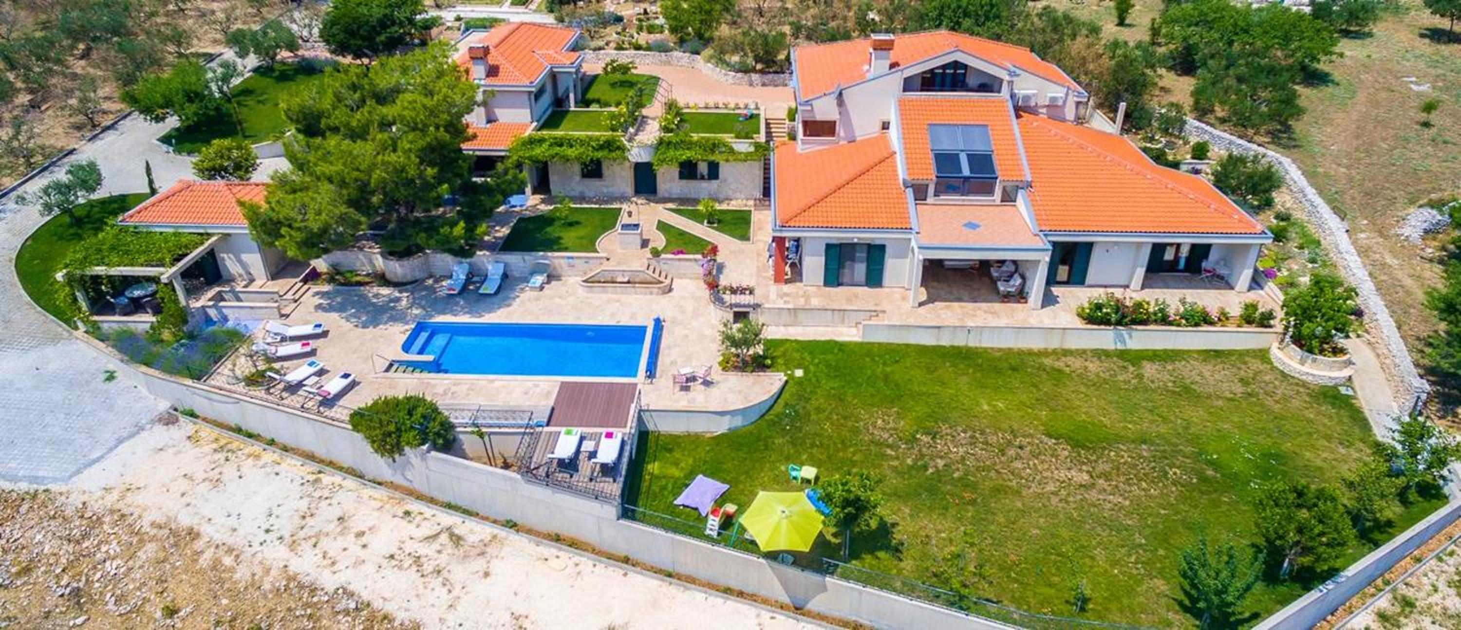 Panoramic Villa in Prgomet, Sea View and Private Pool