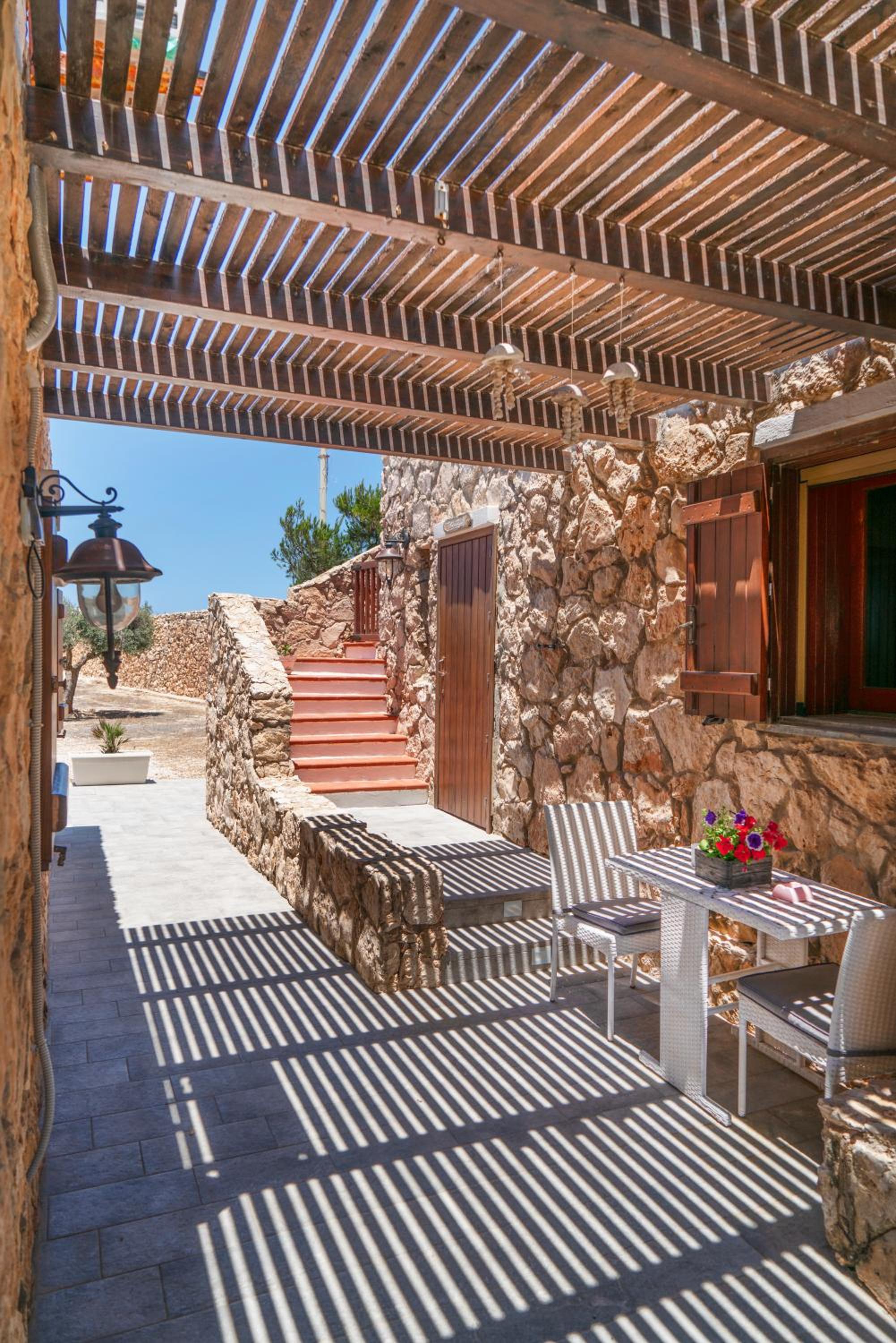 outdoor BBQ area