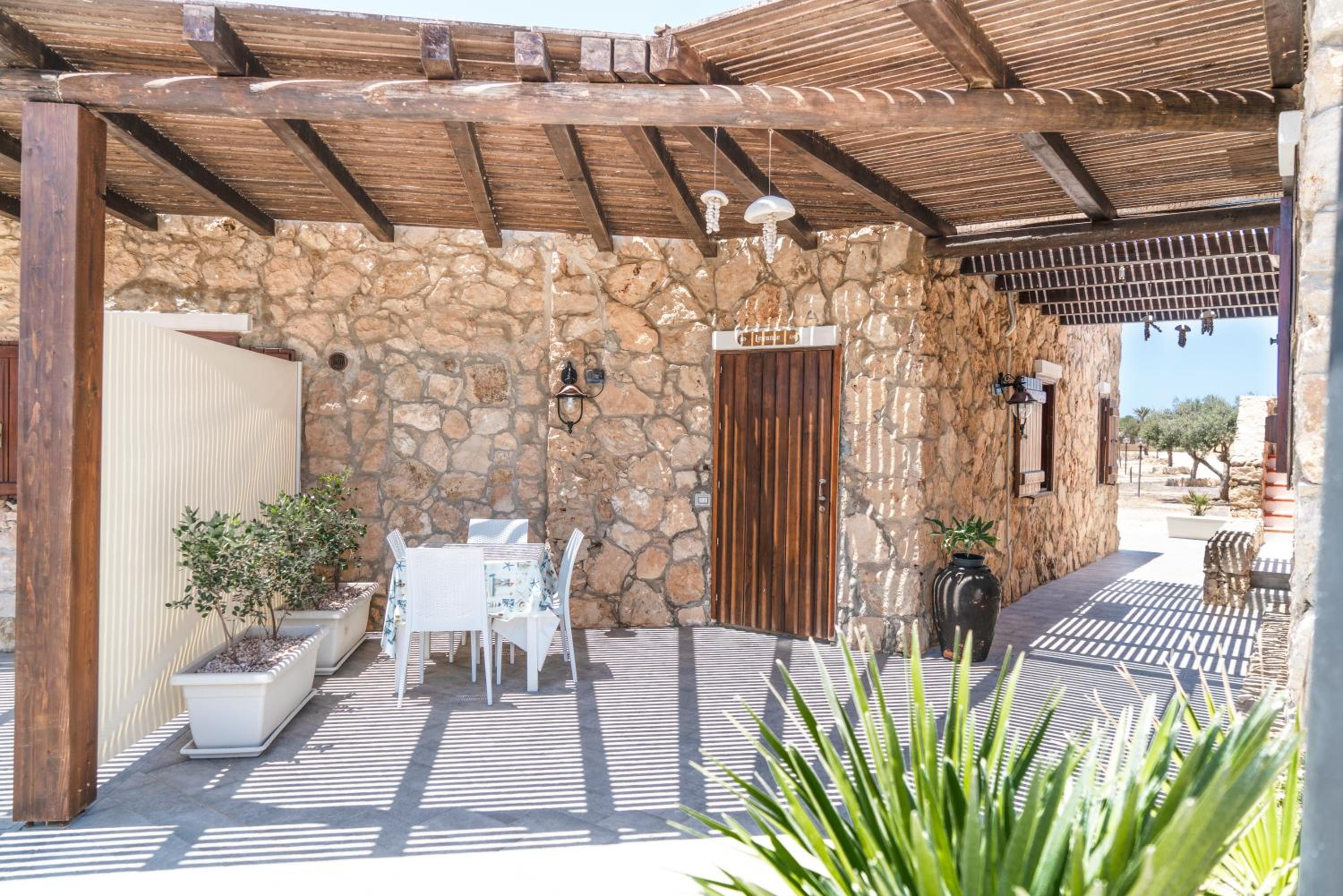 outdoor BBQ area