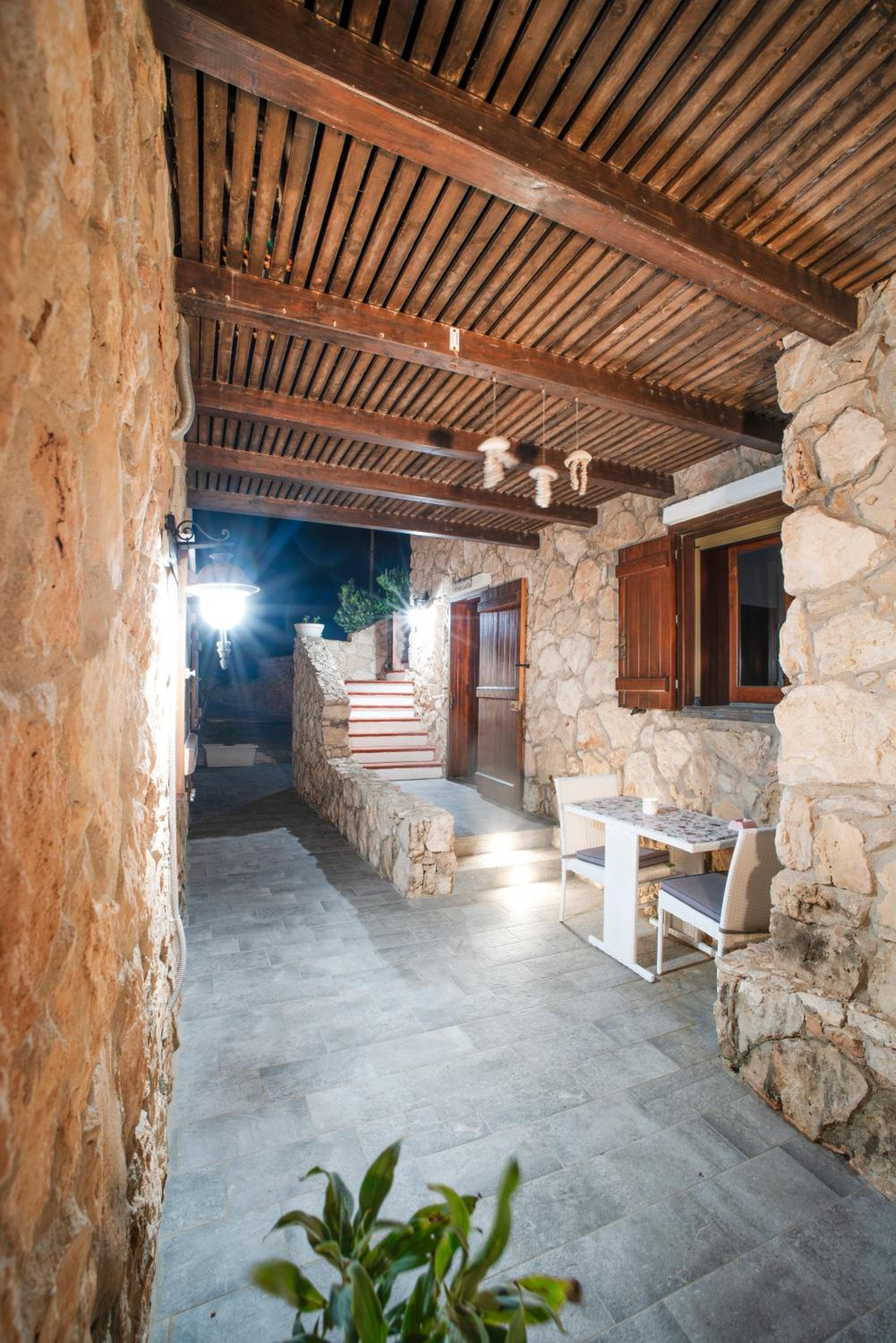 outdoor BBQ area