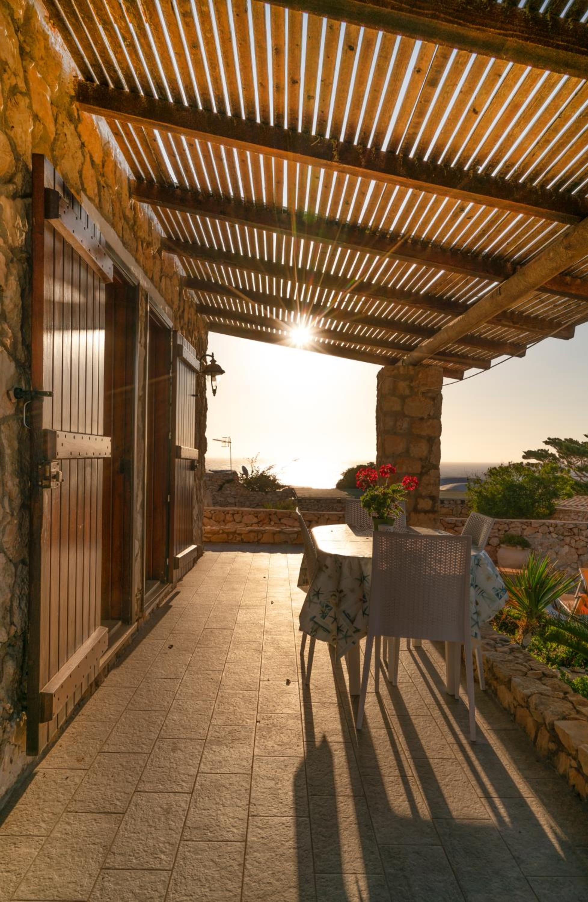 outdoor BBQ area