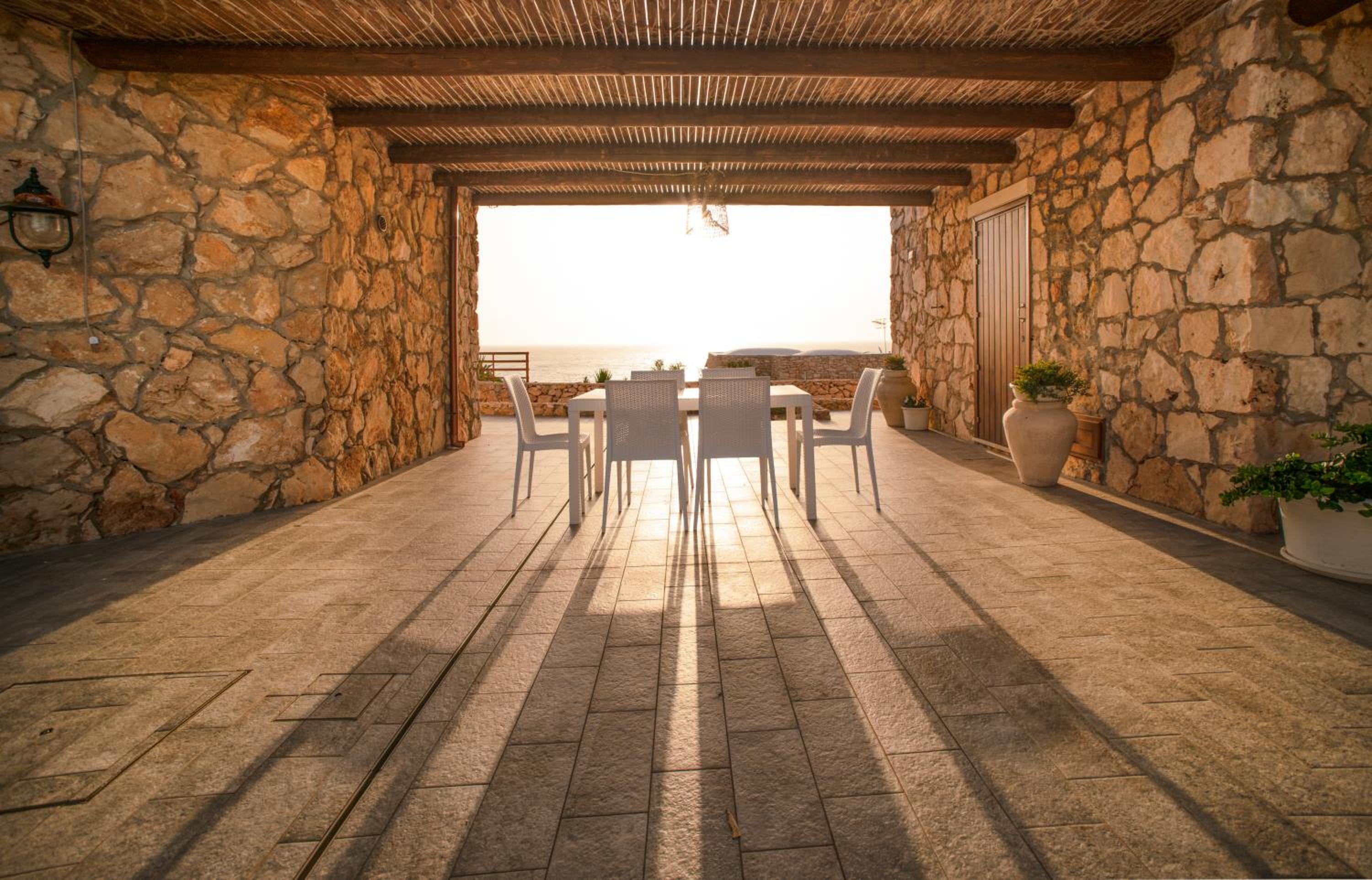 outdoor BBQ area