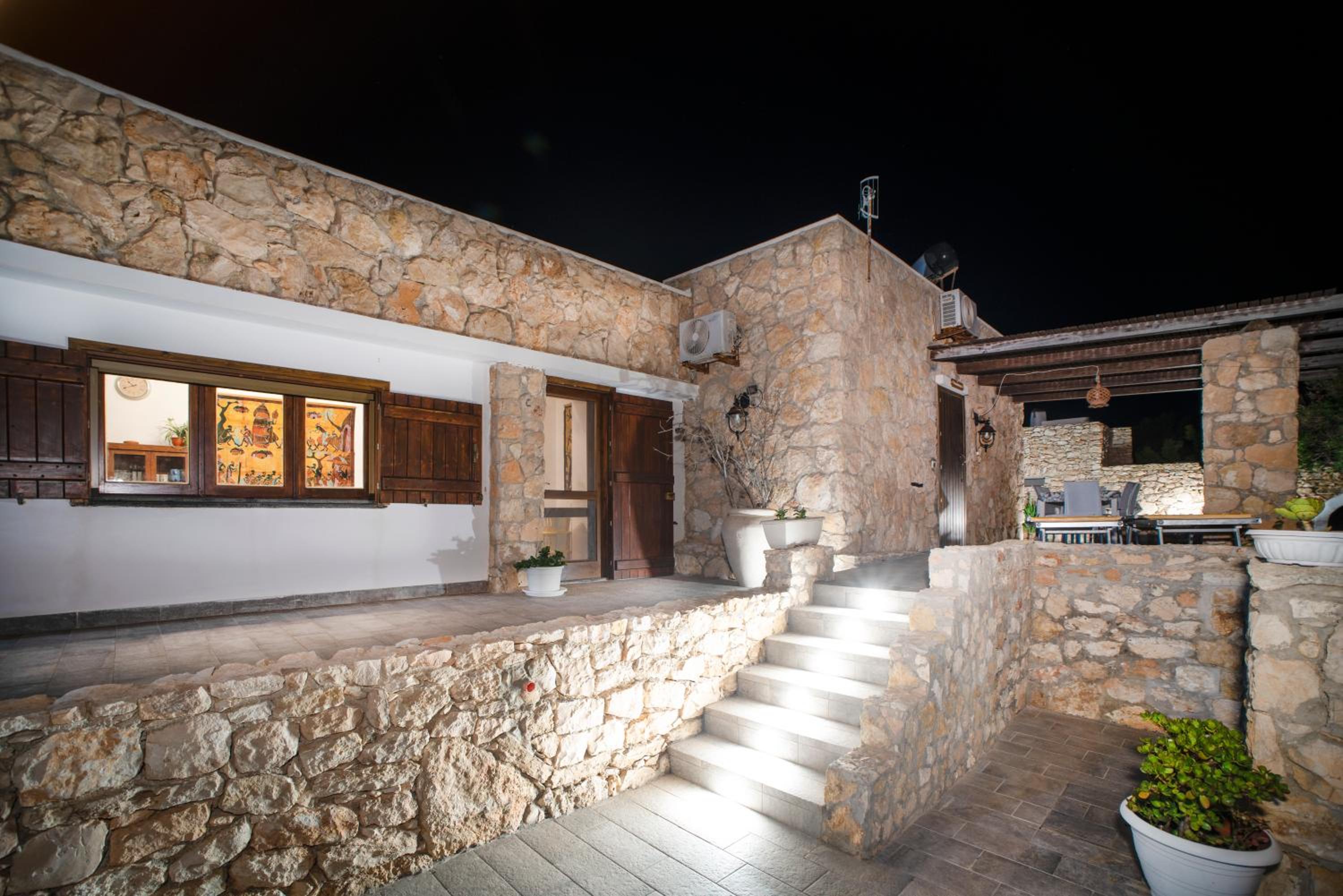 outdoor BBQ area
