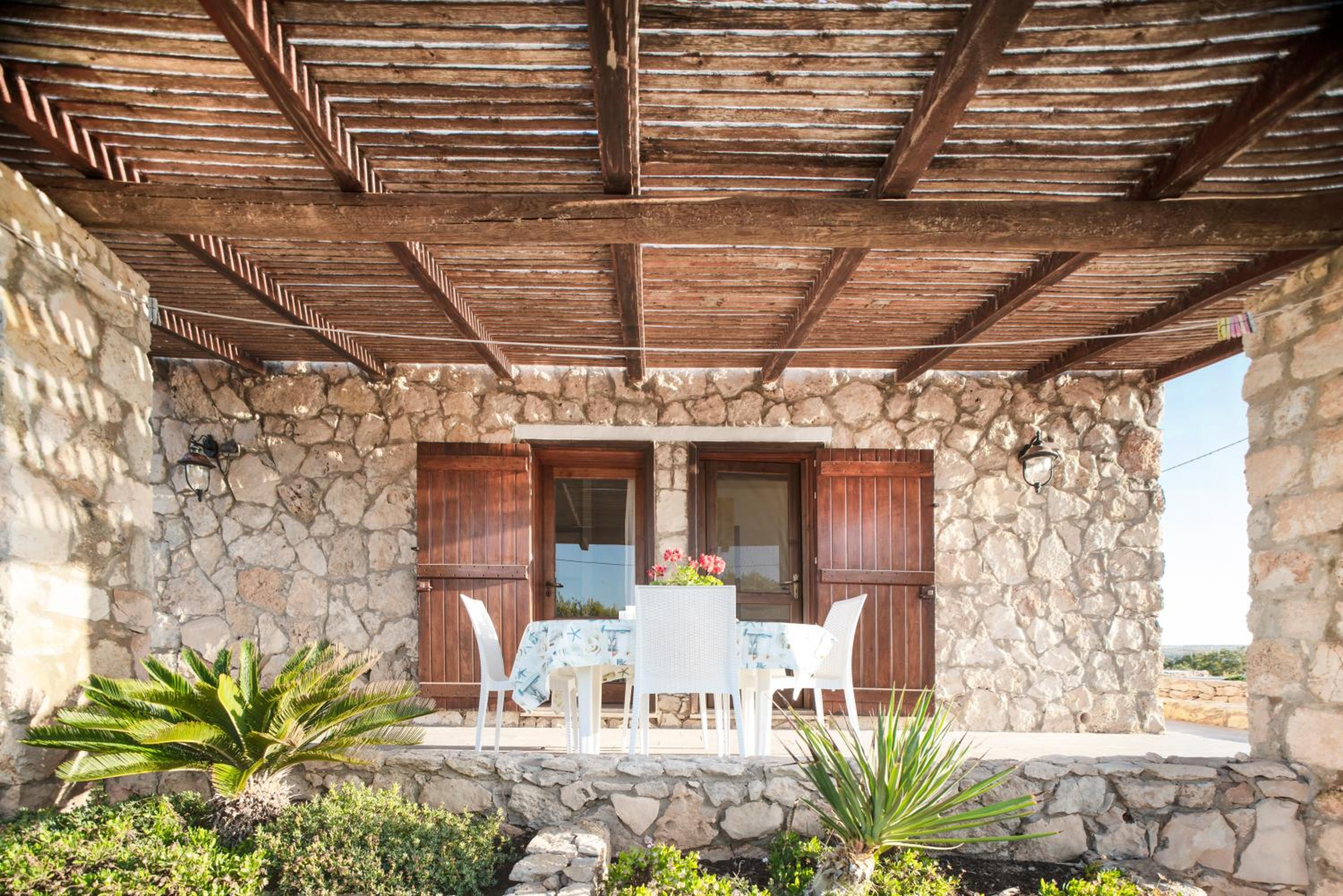 outdoor BBQ area