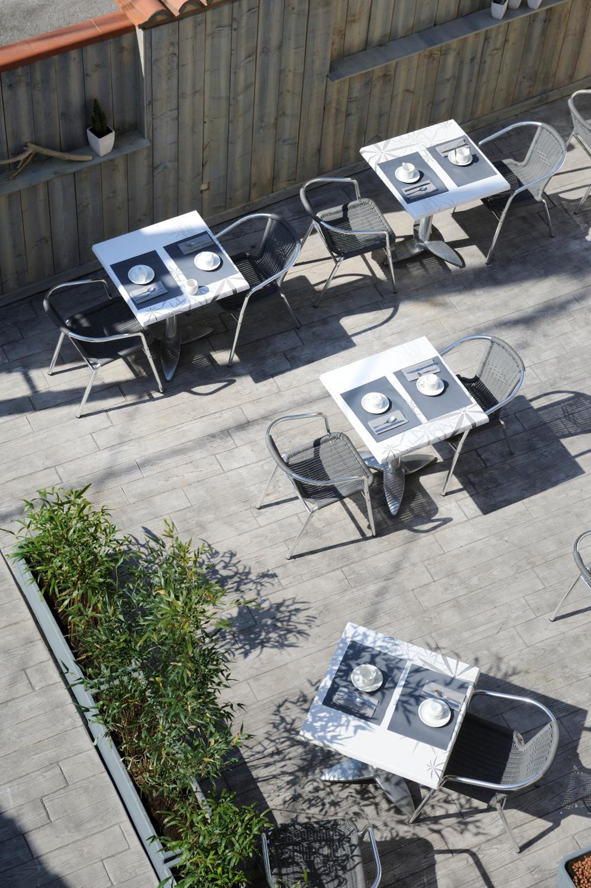 outdoor BBQ area