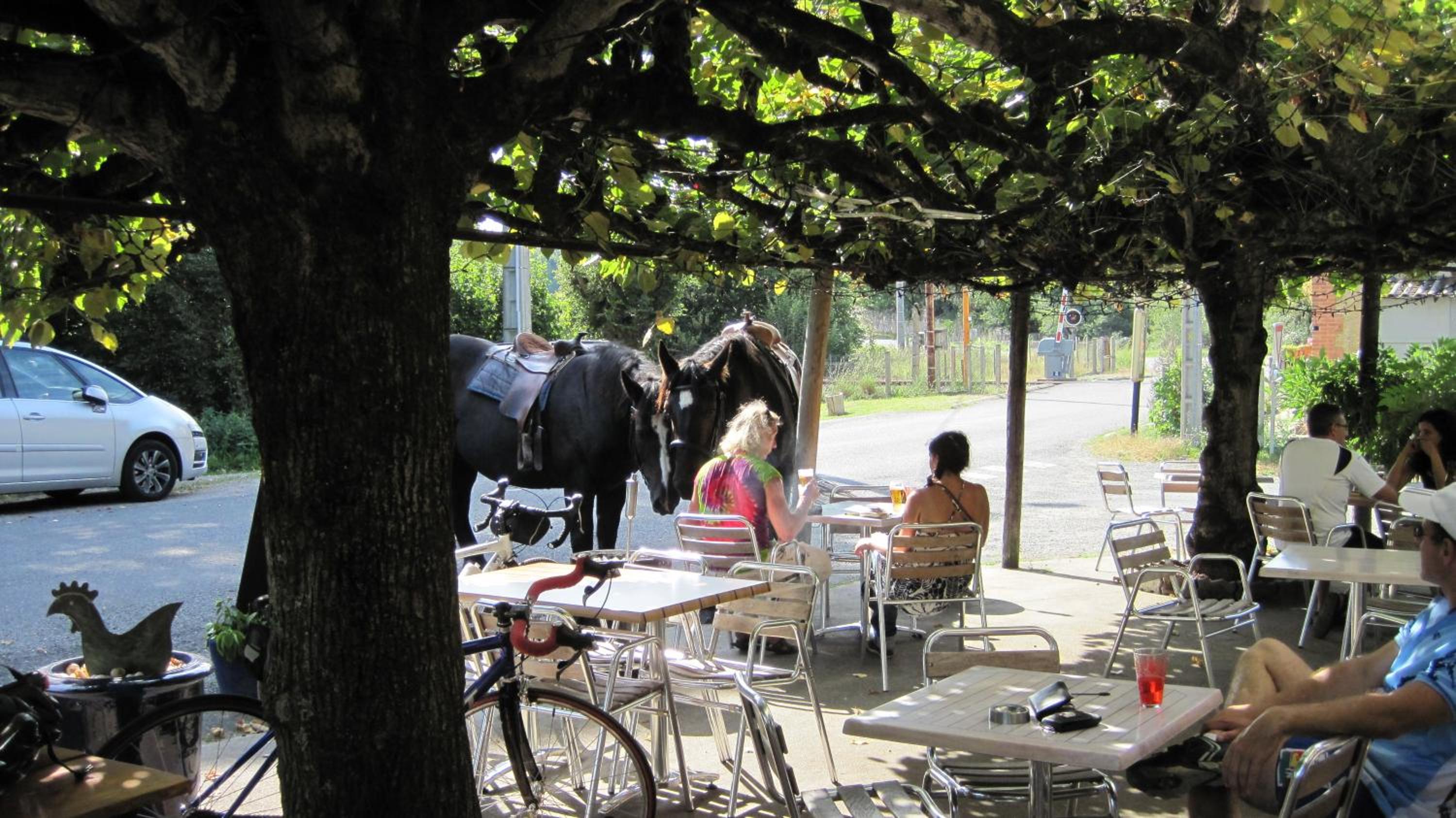 outdoor BBQ area