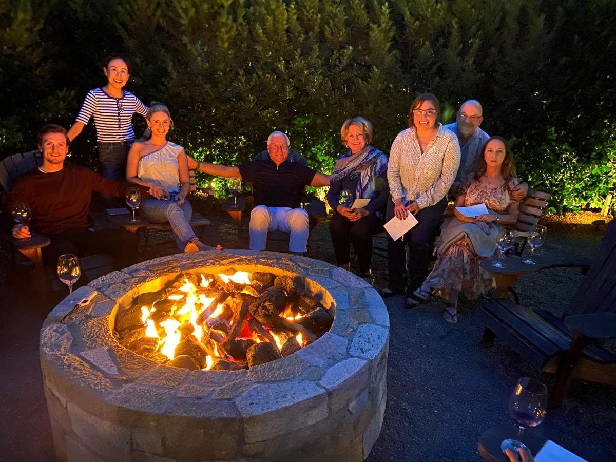 outdoor BBQ area