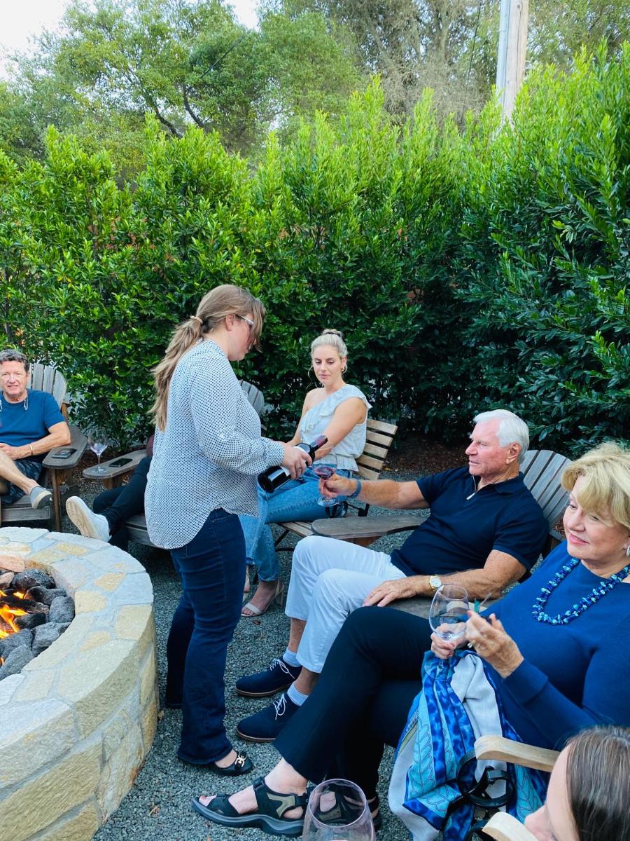 outdoor BBQ area