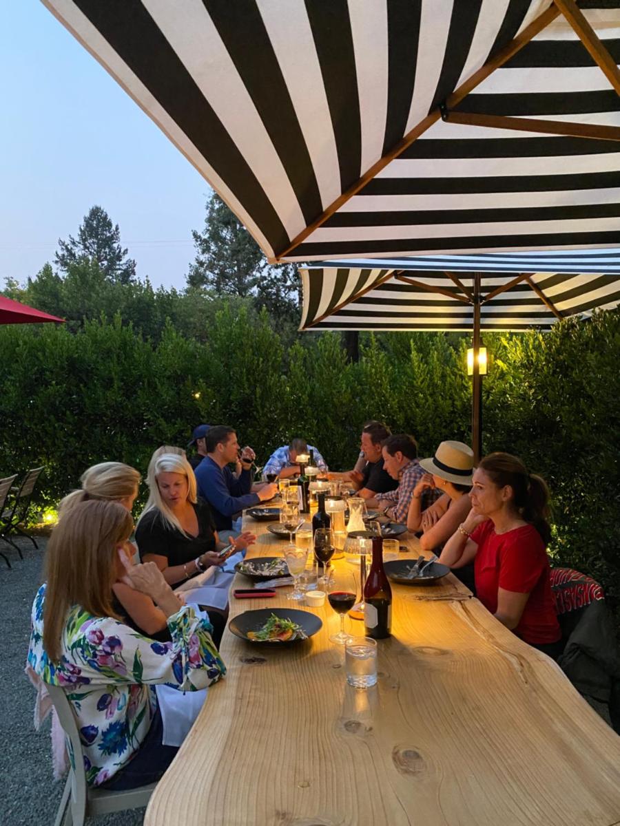 outdoor BBQ area