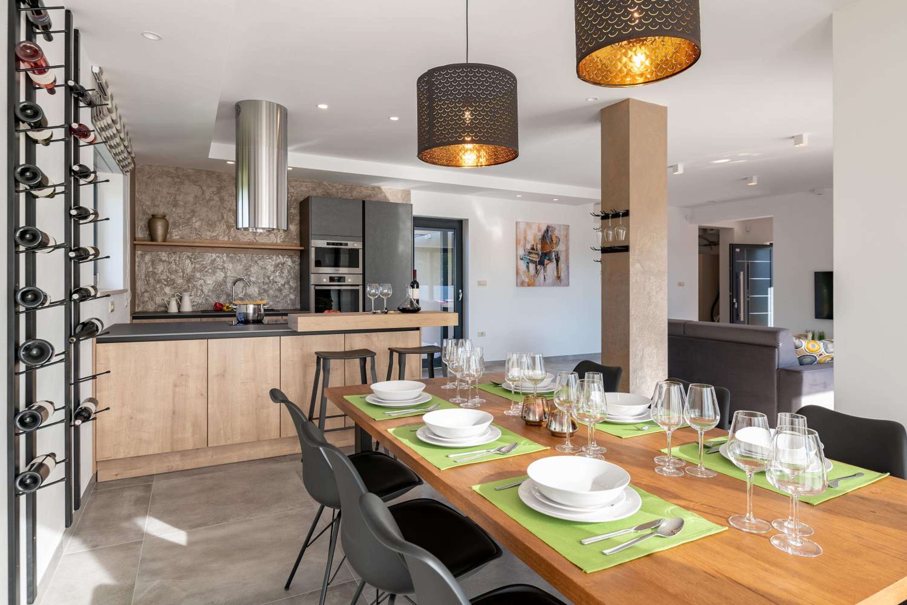 Spacious New design Villa Vitis Vitae, private pool ,1400m2 garden , Central Istria view 2
