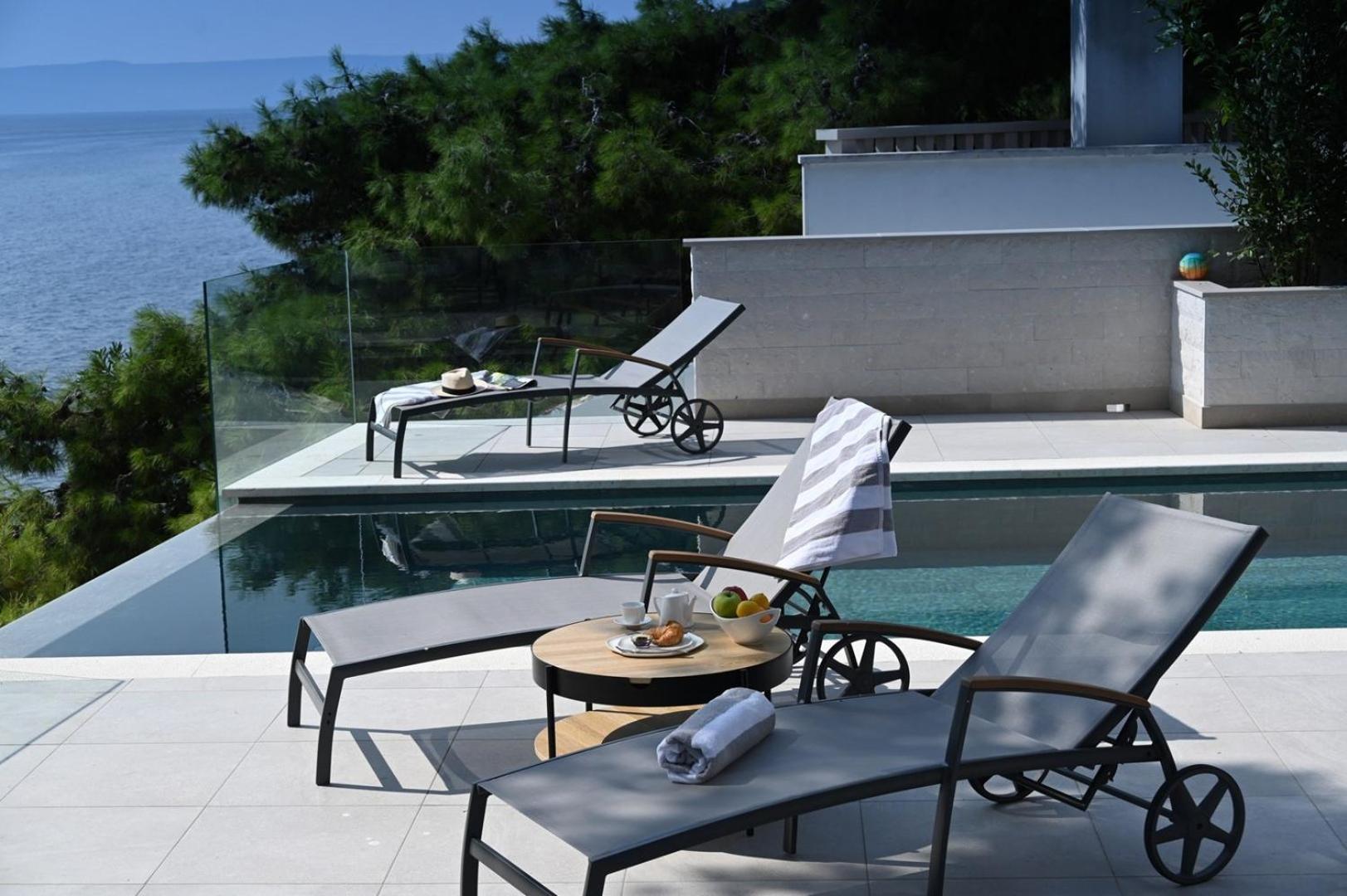 Luxury Beachfront Villa White Bellezza with private pool at the beach on Brac island - Sumartin view 5