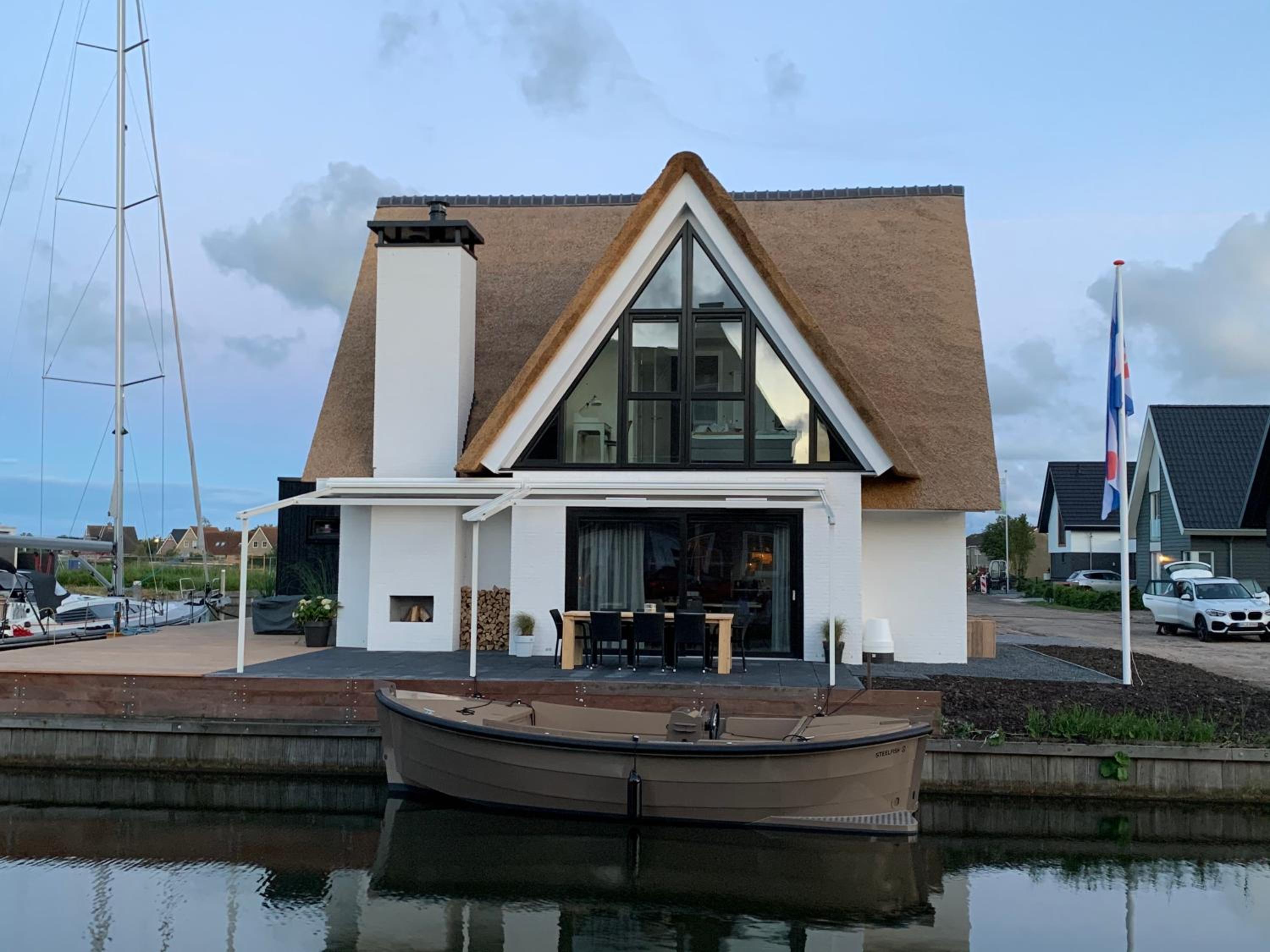 New high end waterfront family villa