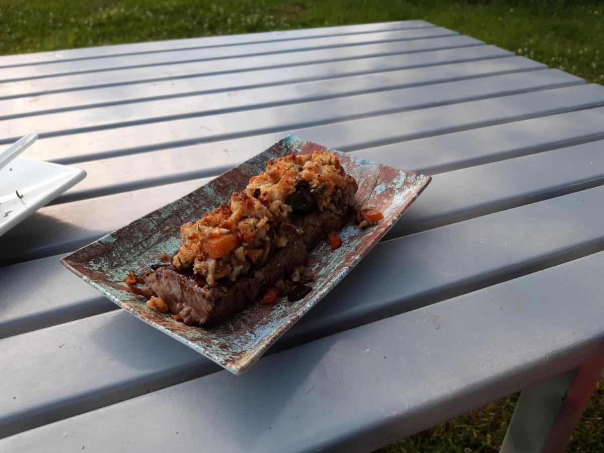 outdoor BBQ area