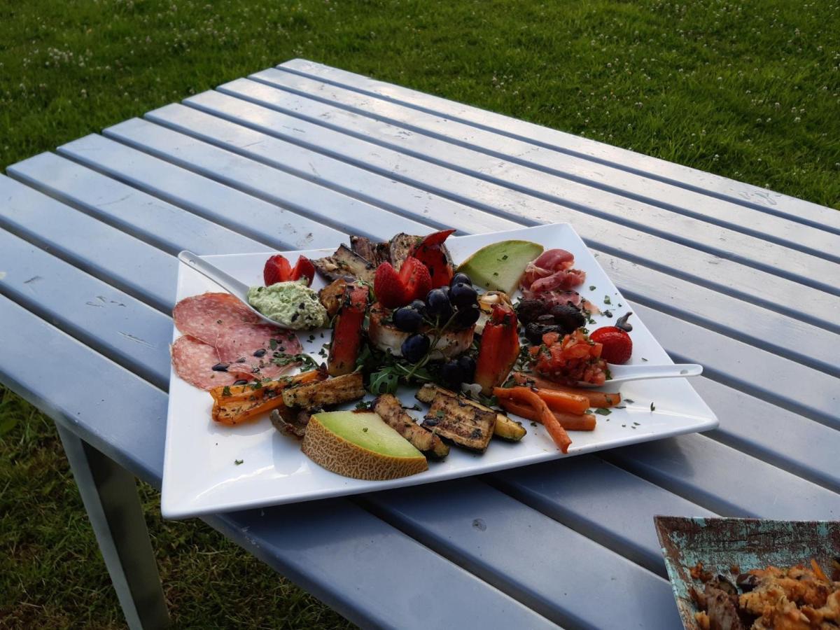 outdoor BBQ area